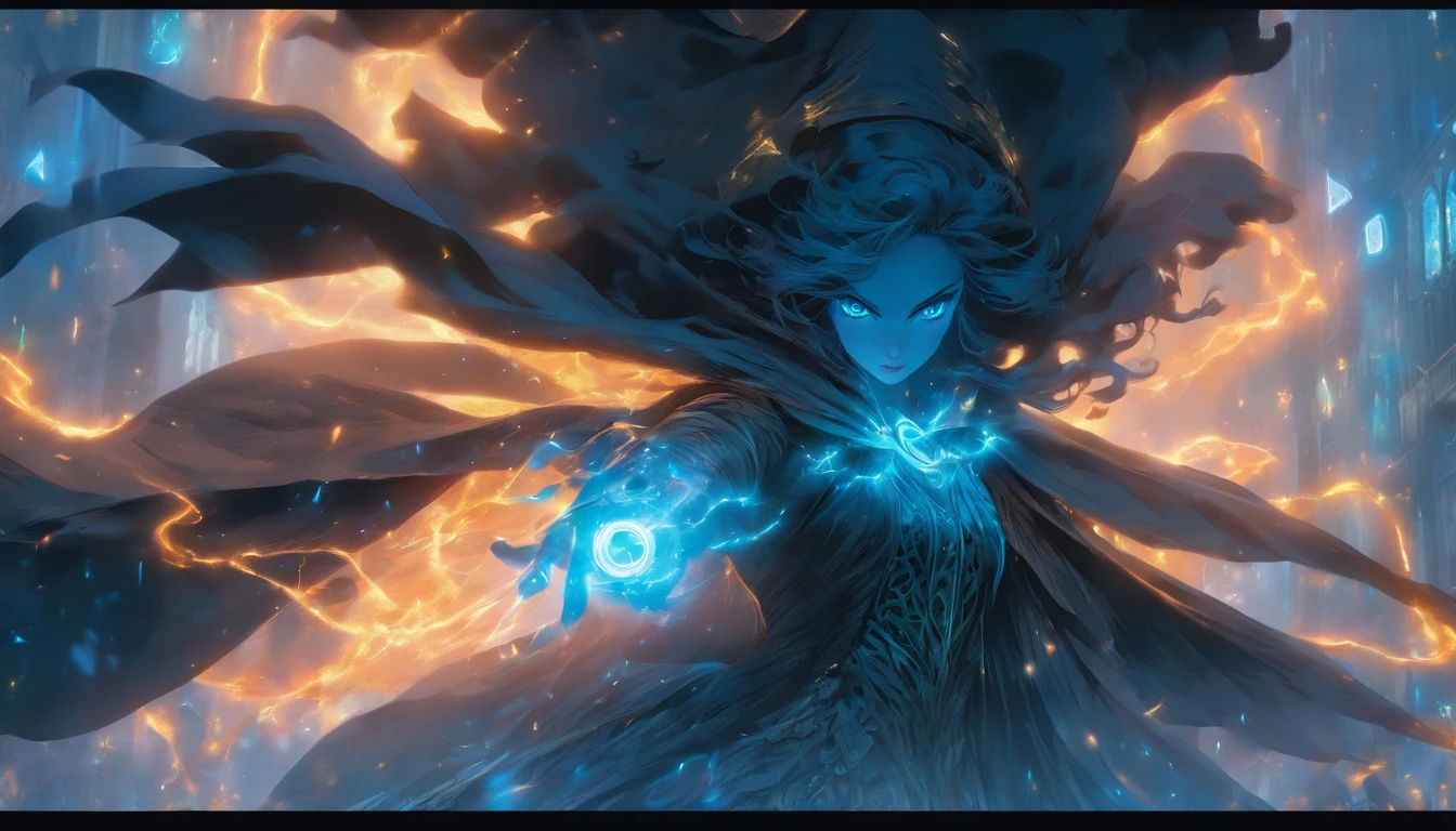 (best quality,highest,ultra-detailed:1.2)
beautiful witch lady, erotic cloak with luminous runes, long hair, blue glowing eyes, seductive face, invoking powerful magic, battle in the kingdom for the throne, sunlight, light particles, wide photo, dynamic pose and angle, style of Tyler Shields
“style of Craig Mullins