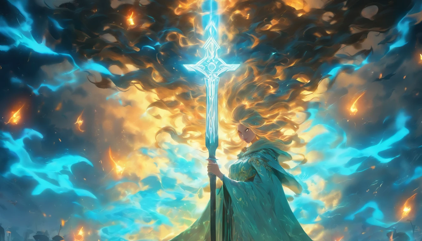 (best quality,highest,ultra-detailed:1.2)
beautiful witch lady, erotic cloak with luminous runes, long hair, blue glowing eyes, seductive face, invoking powerful magic, battle in the kingdom for the throne, sunlight, light particles, wide photo, dynamic pose and angle, style of Tyler Shields
“style of Craig Mullins