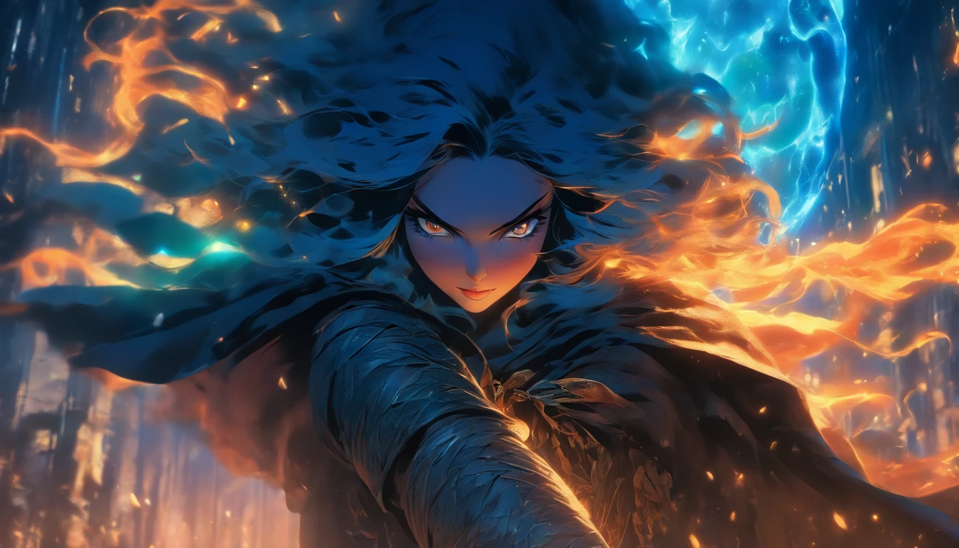 (best quality,highest,ultra-detailed:1.2)
beautiful witch lady, erotic cloak with luminous runes, long hair, blue glowing eyes, seductive face, invoking powerful magic, battle in the kingdom for the throne, sunlight, light particles, wide photo, dynamic pose and angle, style of Tyler Shields
“style of Craig Mullins