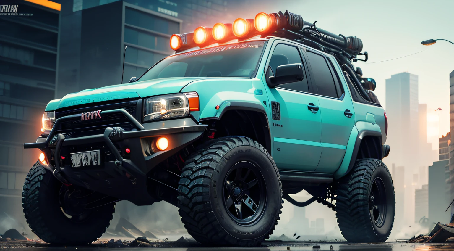 4x4 cyberpunk car