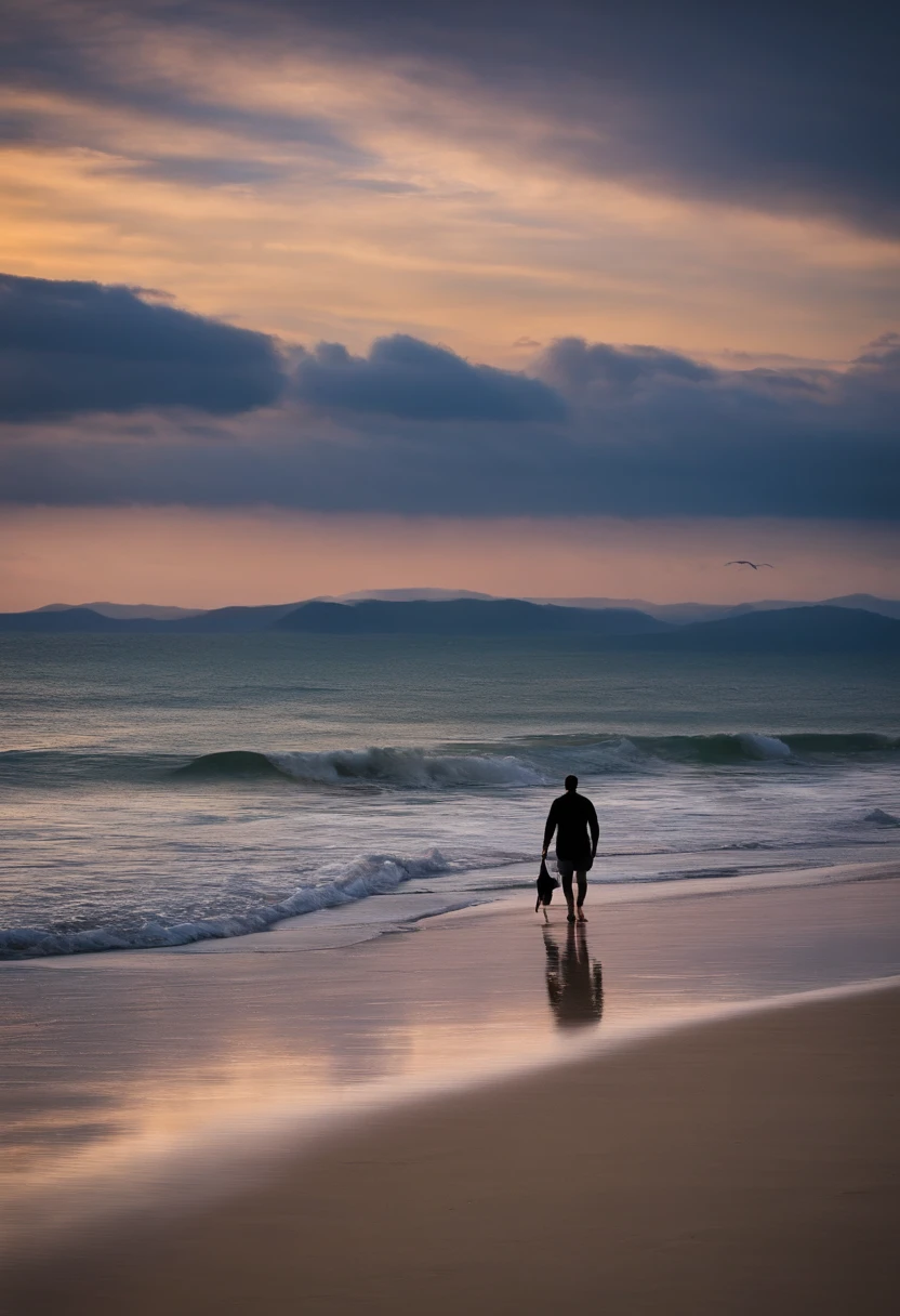 On a tranquil beach, a man notices only one set of footprints during his life's hardships. God's ethereal presence assures him that He carried the man during those times.