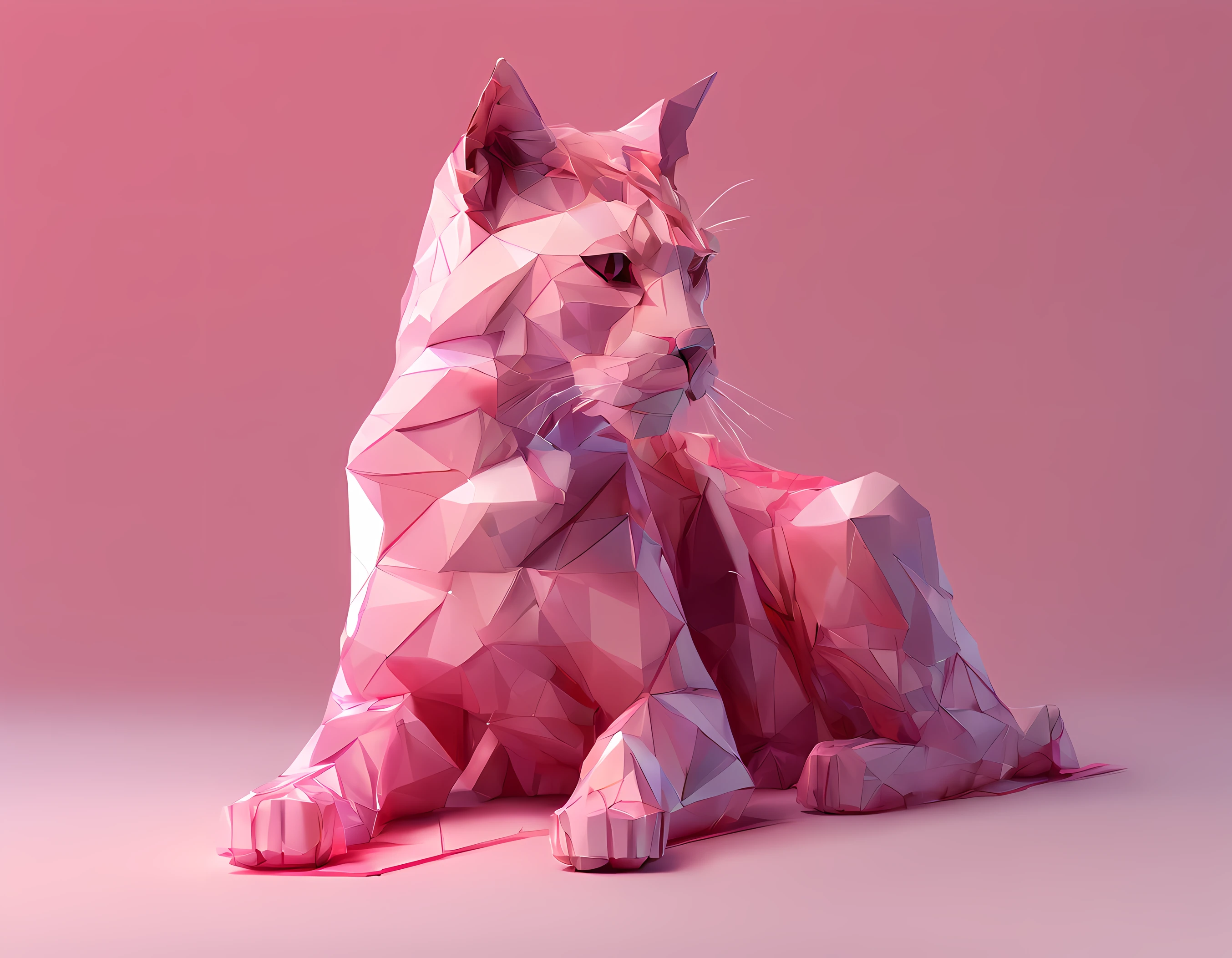 Uma mulher gato vermelho e rosa peludo (fotorrealista:1.5), (Foto RAW, 8k UHD, Standing position, beleza abstrata, Centrado, looking at the camera, Facing the camera, nearing perfection, Dynamic, altamente detalhado, liso, foco nítido, 8k, high-definition resolution, illustration, arte de Carne Griffiths e Wadim Kashin, fundo branco