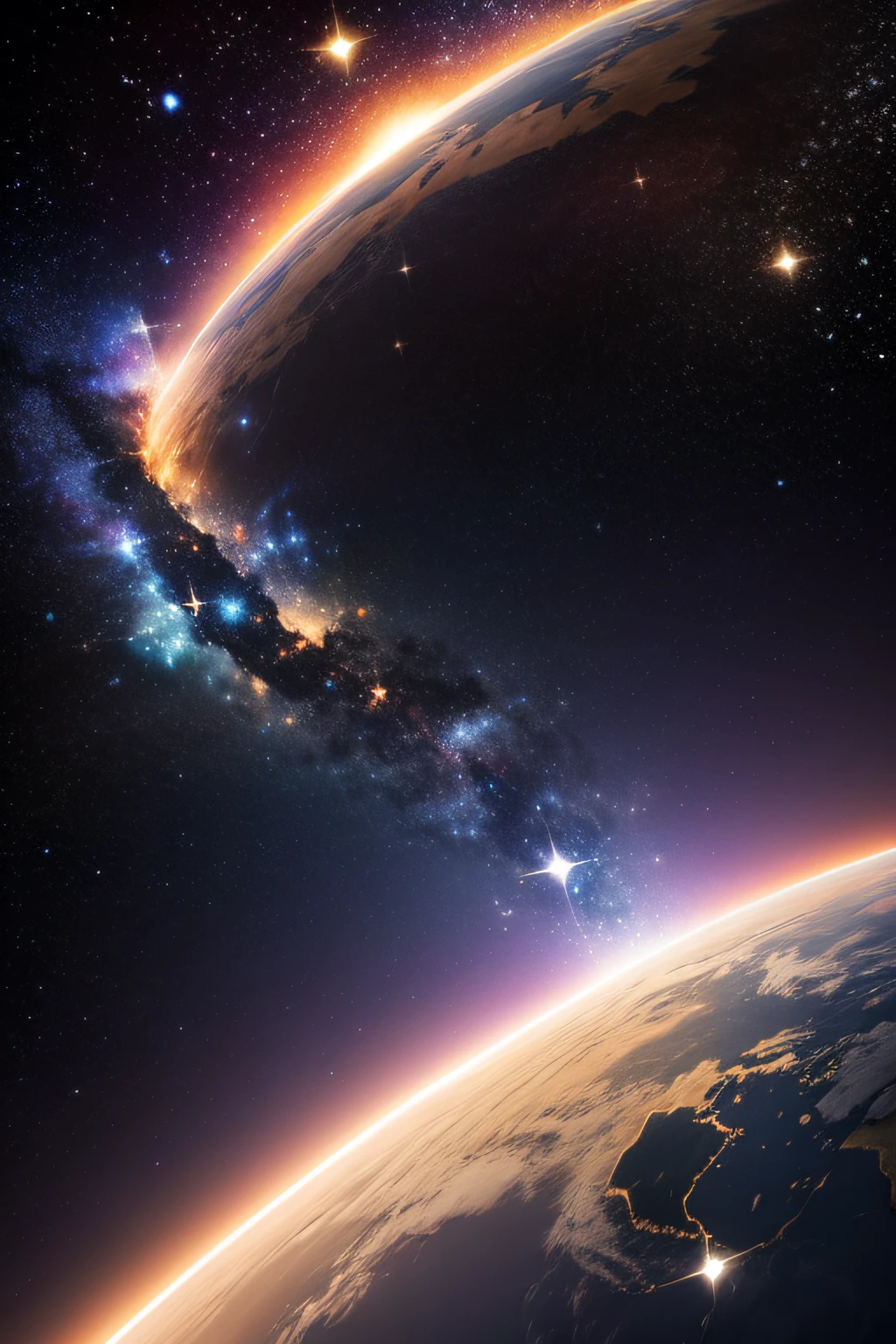 outer space , luminares, estrelas , astros , planetas