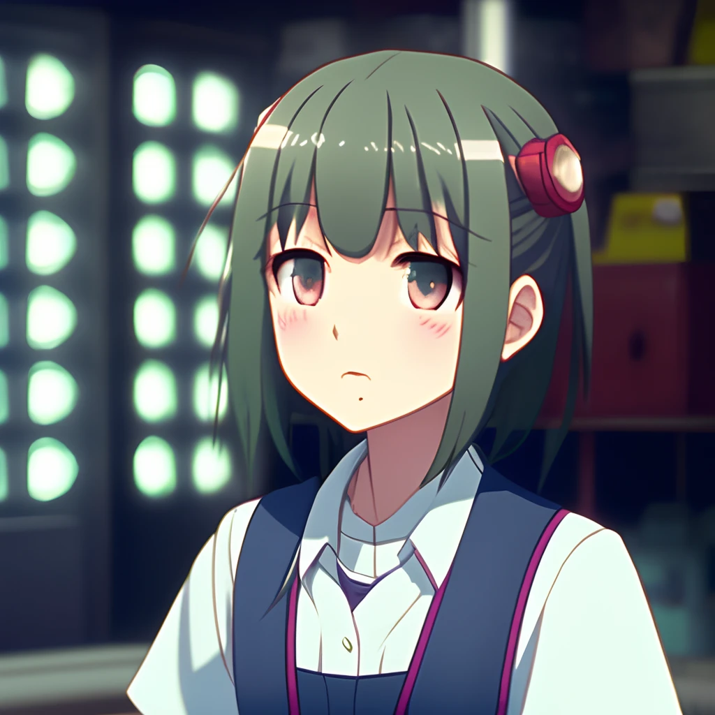 Cute girly powder,Lingling short hair,young 17 years old,Mad scientist,Cold-blooded,contempt eyes