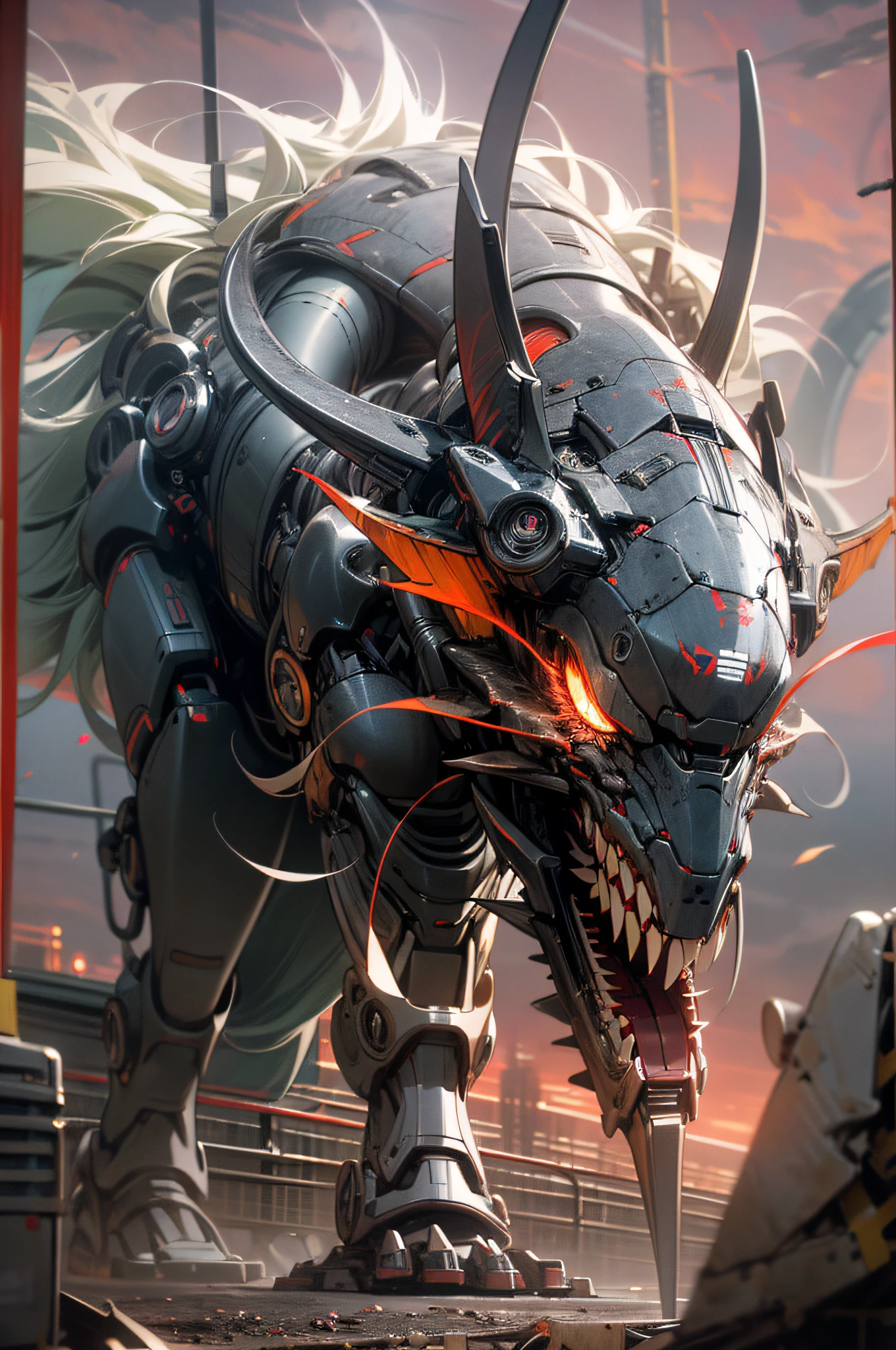 (Best Quality,4K,8K,hight resolution,masutepiece:1.2),Ultra-detailed,Realistic,Photorealistic:1.37,Dark,Mechanical,devil,Demonic,Thin,Body,Machine,creepy atmosphera,Dark atmosphere,Red sky,elongated body.