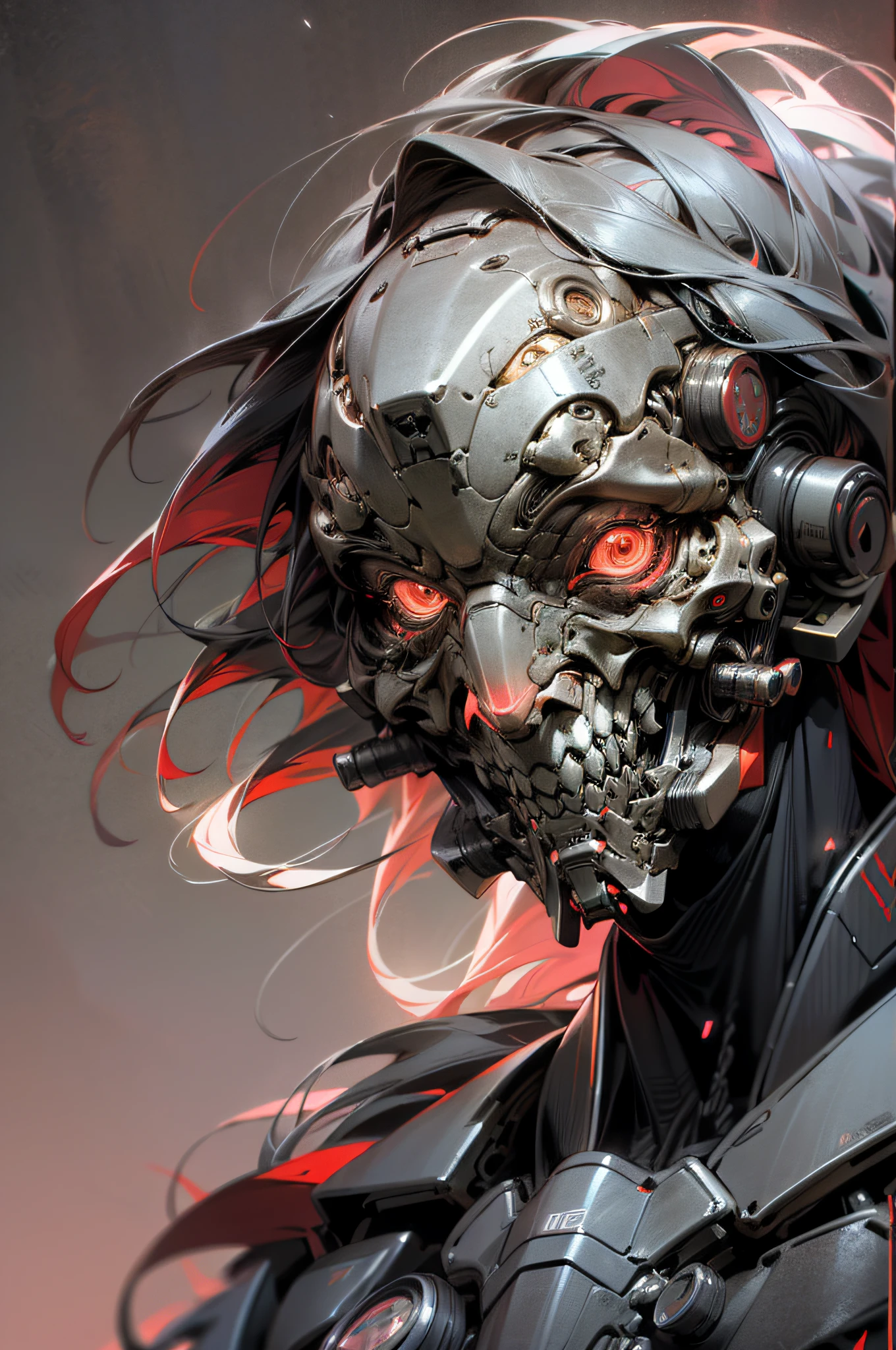 (Best Quality,4K,8K,hight resolution,masutepiece:1.2),Ultra-detailed,Realistic,Photorealistic:1.37,Dark,Mechanical,devil,Demonic,Thin,Body,Machine,creepy atmosphera,Dark atmosphere,Red sky,elongated body.