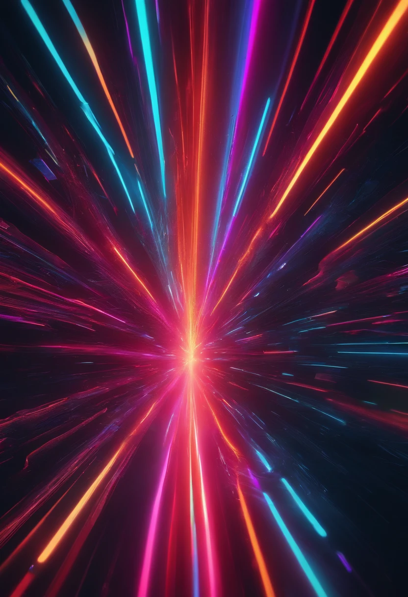 colorful neon abstract 4k ar 2:3