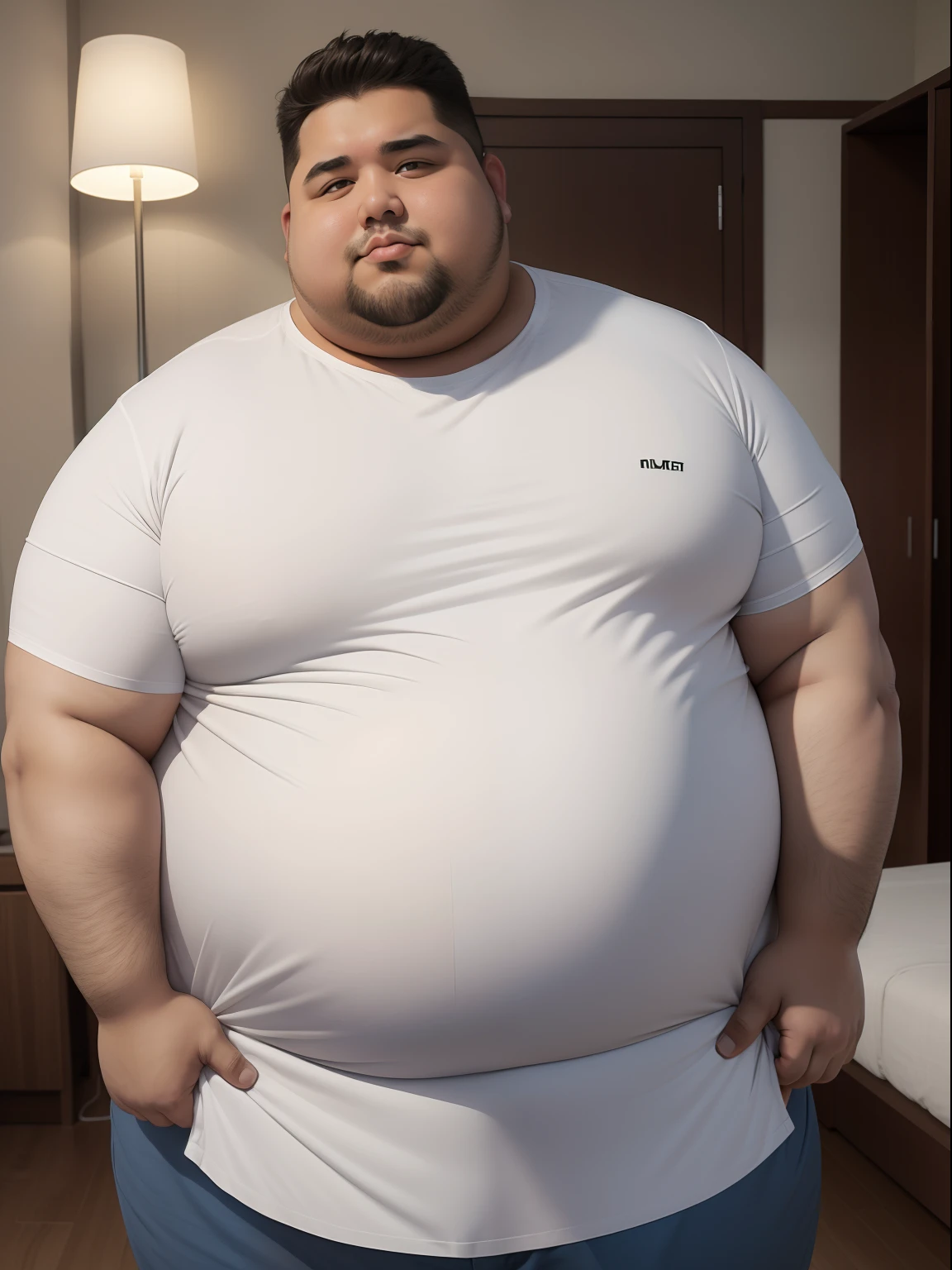 A fat and chubby gay man