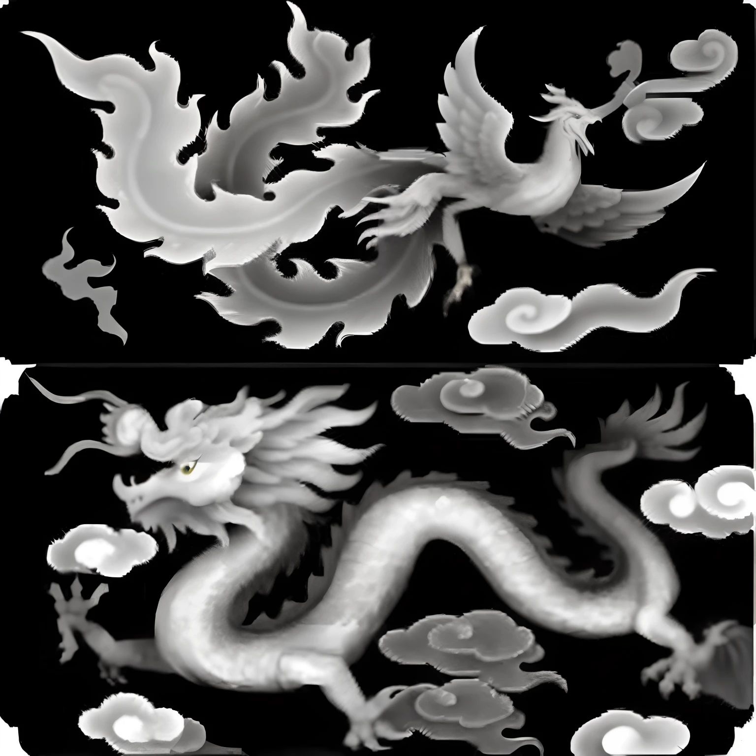 Chinese Dragon and Phoenix