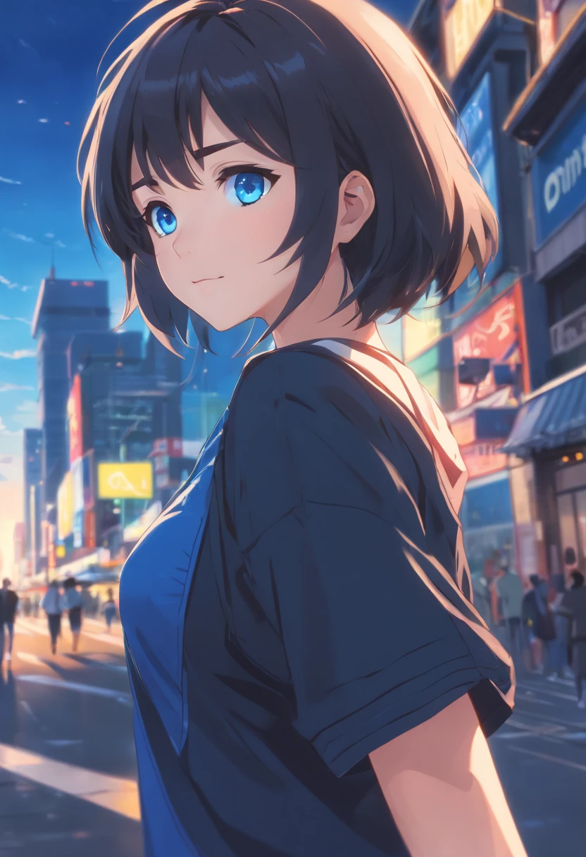 (((Clean, Masterpiece, Best quality, Highly detailed, professional, HD,hdr,hyper HD,16k))), ung_woman, (Solo), Mature and sexy, Brustwarzen , Black long hair, Straight hair, bangs, Expressive eyes, (Blue eyes:1.5), (Black clothing:1.5)Raised sexy，seductiv，Bump，good body