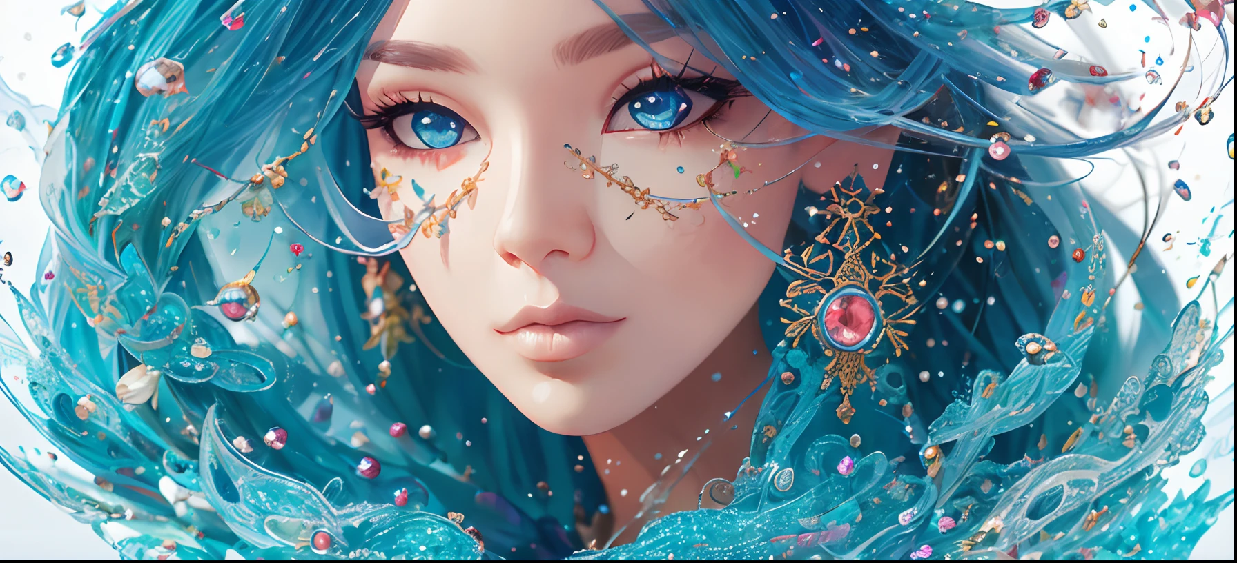breathtaking art by Tyko Sallinen strybk style, kids story book style, made of water, muted, colors, watercolor style ultra highly detailed, detailed a animal (toys:1.6) Shimmering swirling glitter, digital painting, highly detailed, filigree, intricated, Miki Asai Macro photography, close-up, hyper detailed, trending on cgsociety by alberto seveso, Hans Zatzka . award-winning, professional, highly detailed --auto --s2