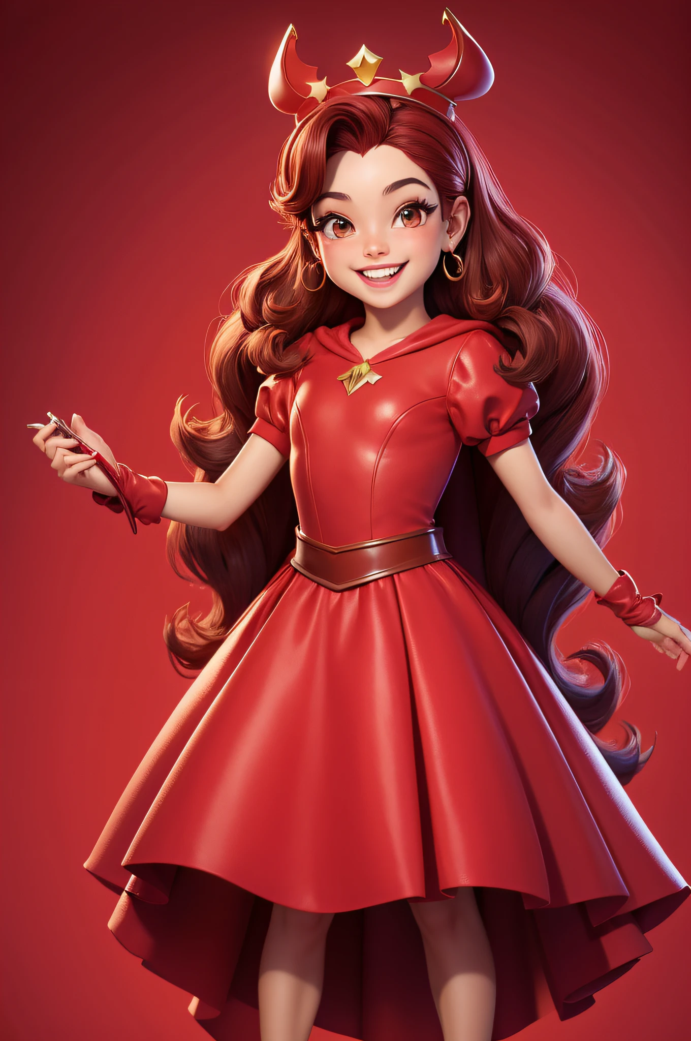 heroí, roupa vermelha, sorrindo, estilo disney pixa os incriveis
