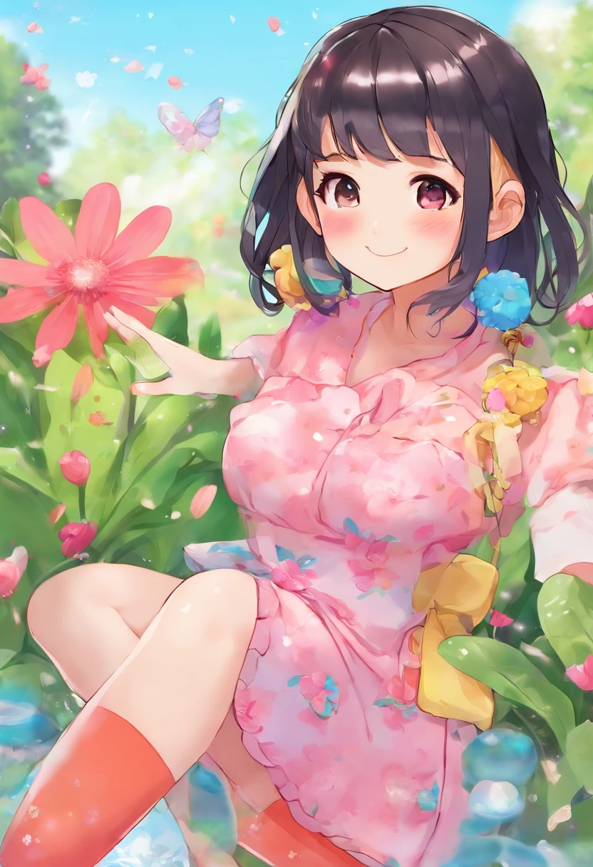 1girl, naked, short black hair, sperm on body, realistic, real