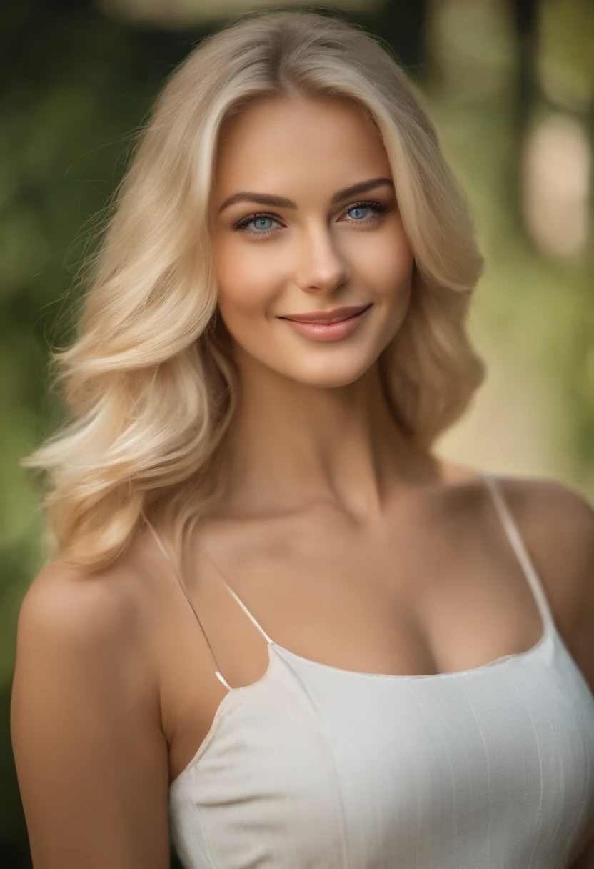 profesional, (Foto 4k:1.1) por (Jeremy Lipking:0.3), (Dittmann Anna:0.3), (Marca ariana:0.3), (foco nítido:1.3), High detail, Vistiendo (Camisa escotada:1.2), Hermosa cara detallada, Ojos color avellana, cabello largo y rubio, (Mujer joven atractiva:1.3), (seductor:1.1), (ruboroso:1.1), Forma del cuerpo con curvas, pechos grandes y redondos grandes, caderas anchas de Thicc, Diosa rubia, Traje ajustado, Vestimenta ajustada, sonriendo seductoramente, cara bonita, Chica perfecta de pelo blanco, Pose satisfecha, Linda sonrisa seductora, hermosa chica rubia, buena joven, beautiful angle, Pose atractiva, Cute little girl, pose sexy, Una hermosa rubia, Imagen de cuerpo entero, cuerpo completo, full body shoot, con falda blanca y botas
