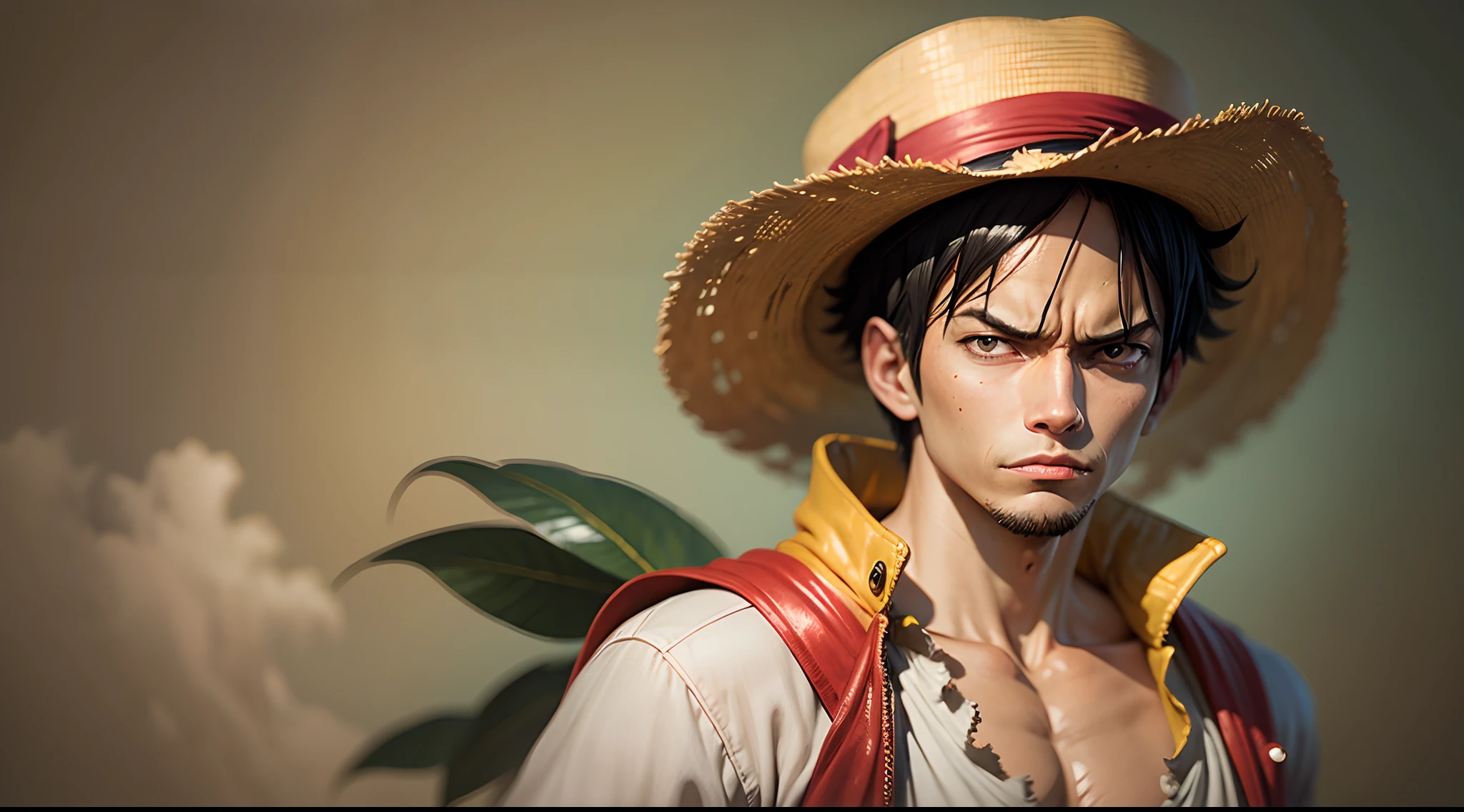 Luffy, straw hat, using straw hat, only 1 boy