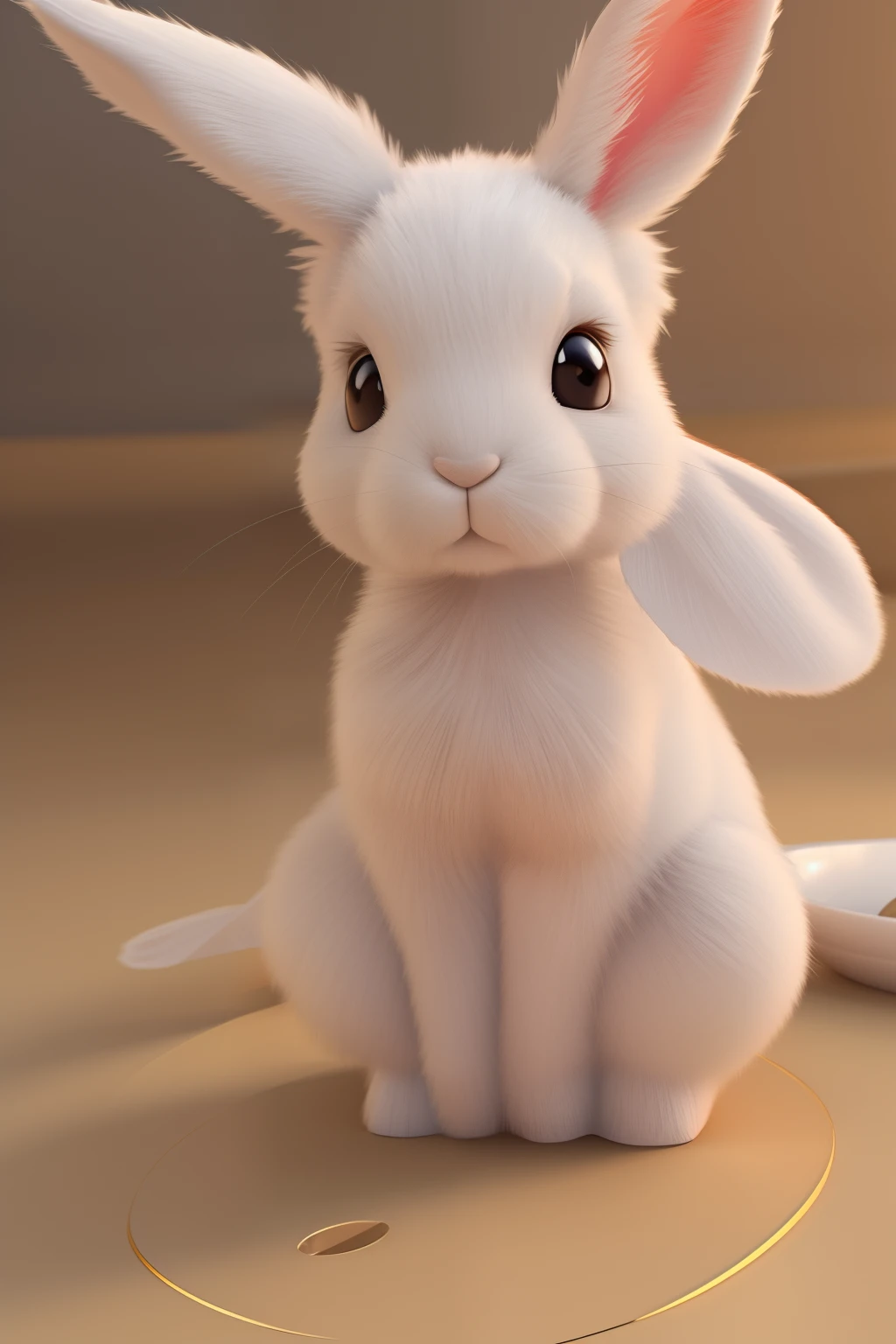 3d cg charakter of bunny, cute, raw, 16k, ultra, iso 100