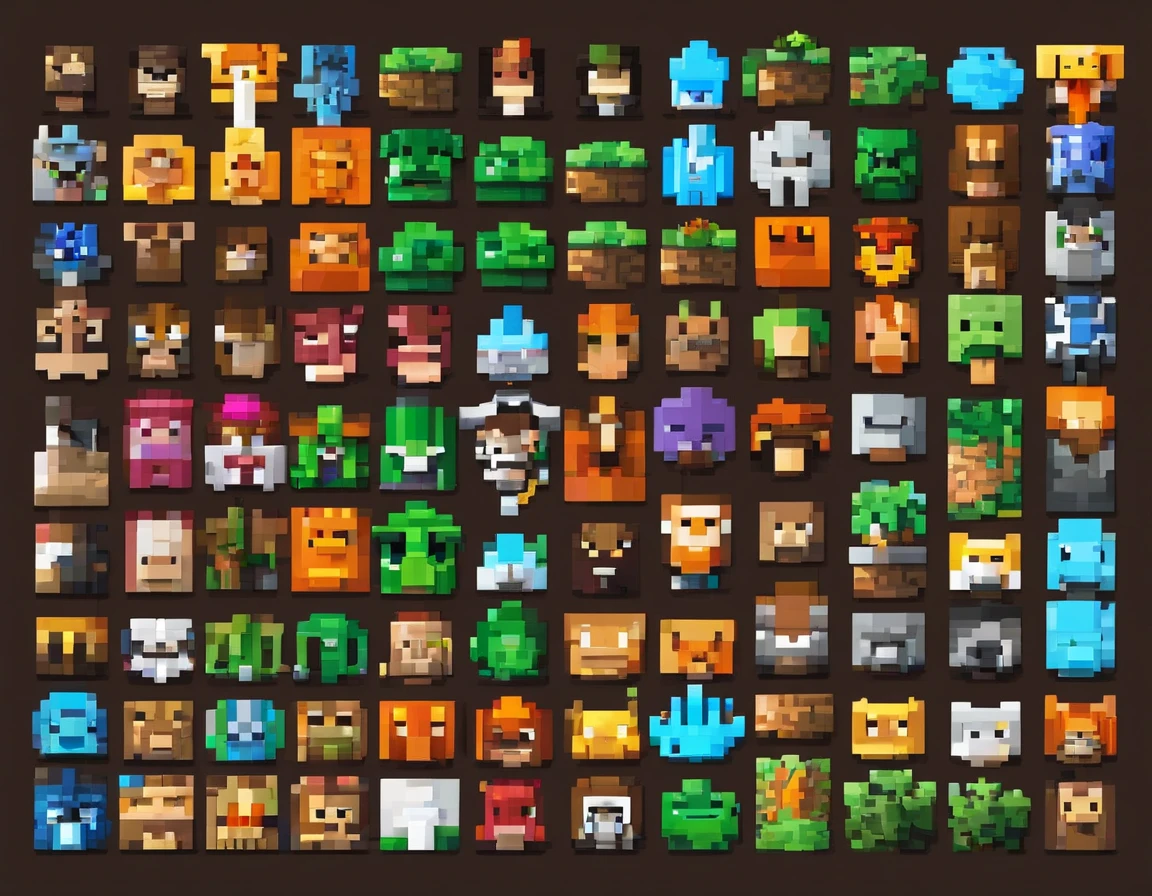 logo server minecraft blocks