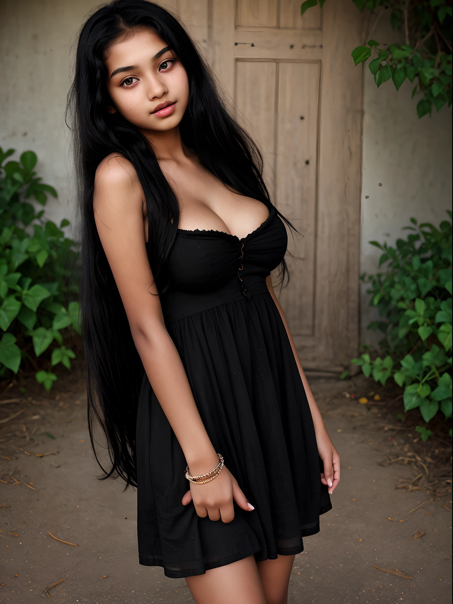 hight definitely, beautiful girl, long black hair, innocent,short dress, Sri Lankan, big breasts.