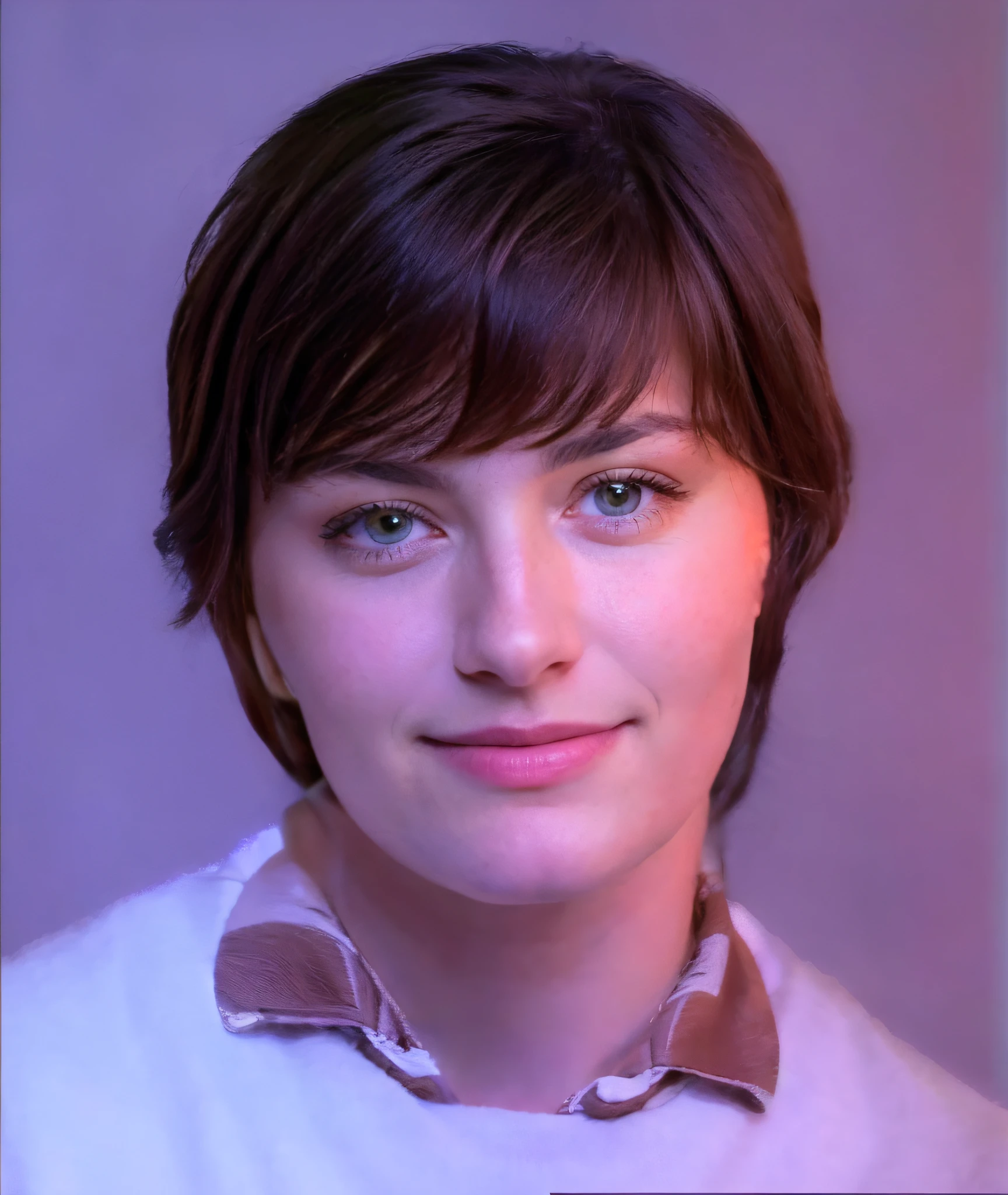 beautiful brunette wearing beige sweater (having lunch inside a modern restaurant), very detailed, 40 years, innocent face, long hair, natural wavy, blue eyes, high resolution, masterpiece, best quality, intricate details, highly detailed, sharp focus, detailed skin, realistic skin texture, texture, detailed eyes, professional, 4k, charming smile, shot on Canon, 85mm, shallow depth of field, kodak vision color,  perfect fit body, extremely detailed, foto_\(ultra\), photorealistic, realistic, post-processing, maximum detail, roughness, real life, ultra realistic, photorealism, photography, 8k uhd, photography