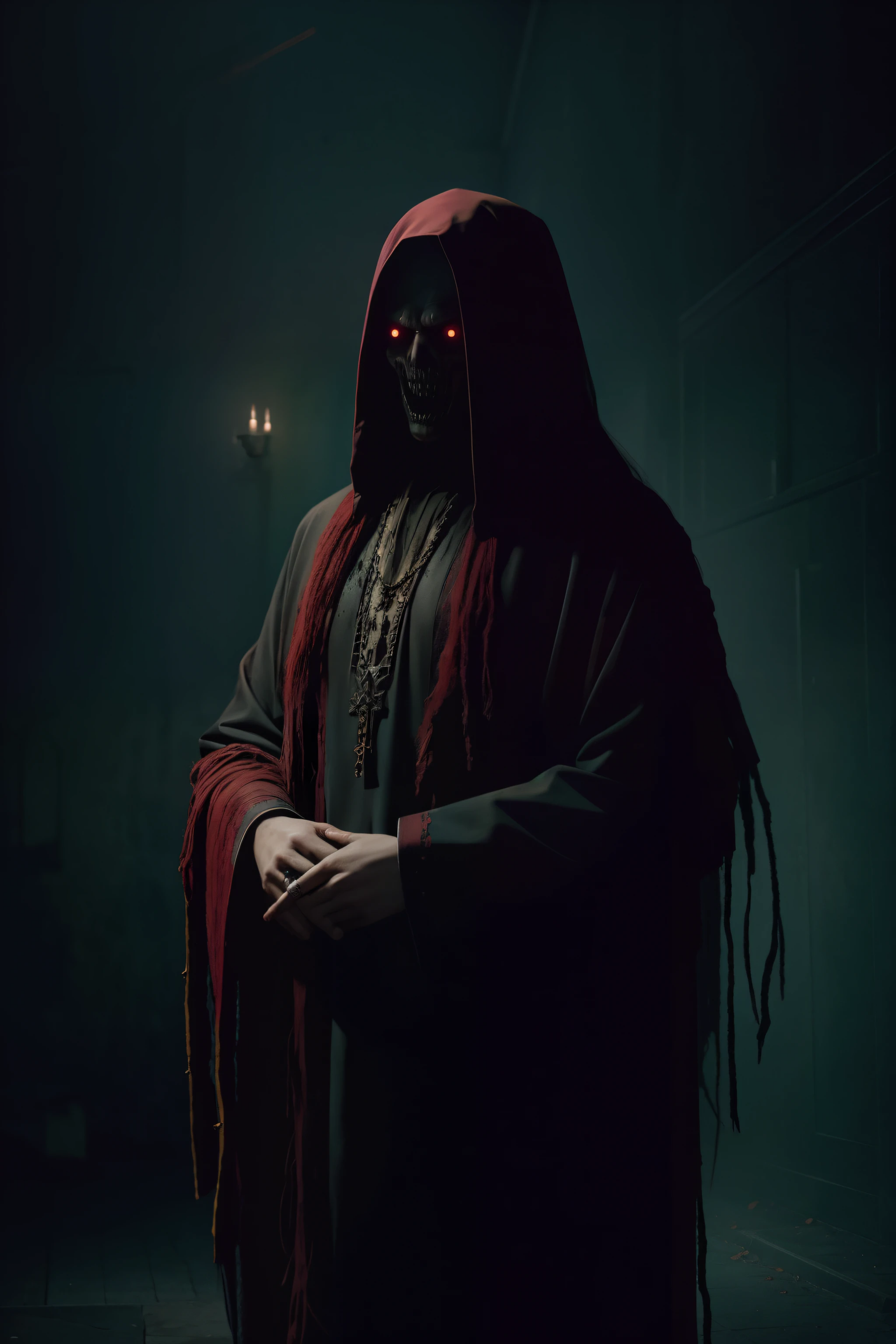 (horror art:1.1), dread, unity 8k wallpaper, ultra detailed, beautiful and aesthetic, masterpiece, best quality,
Religious and superstitious terror,