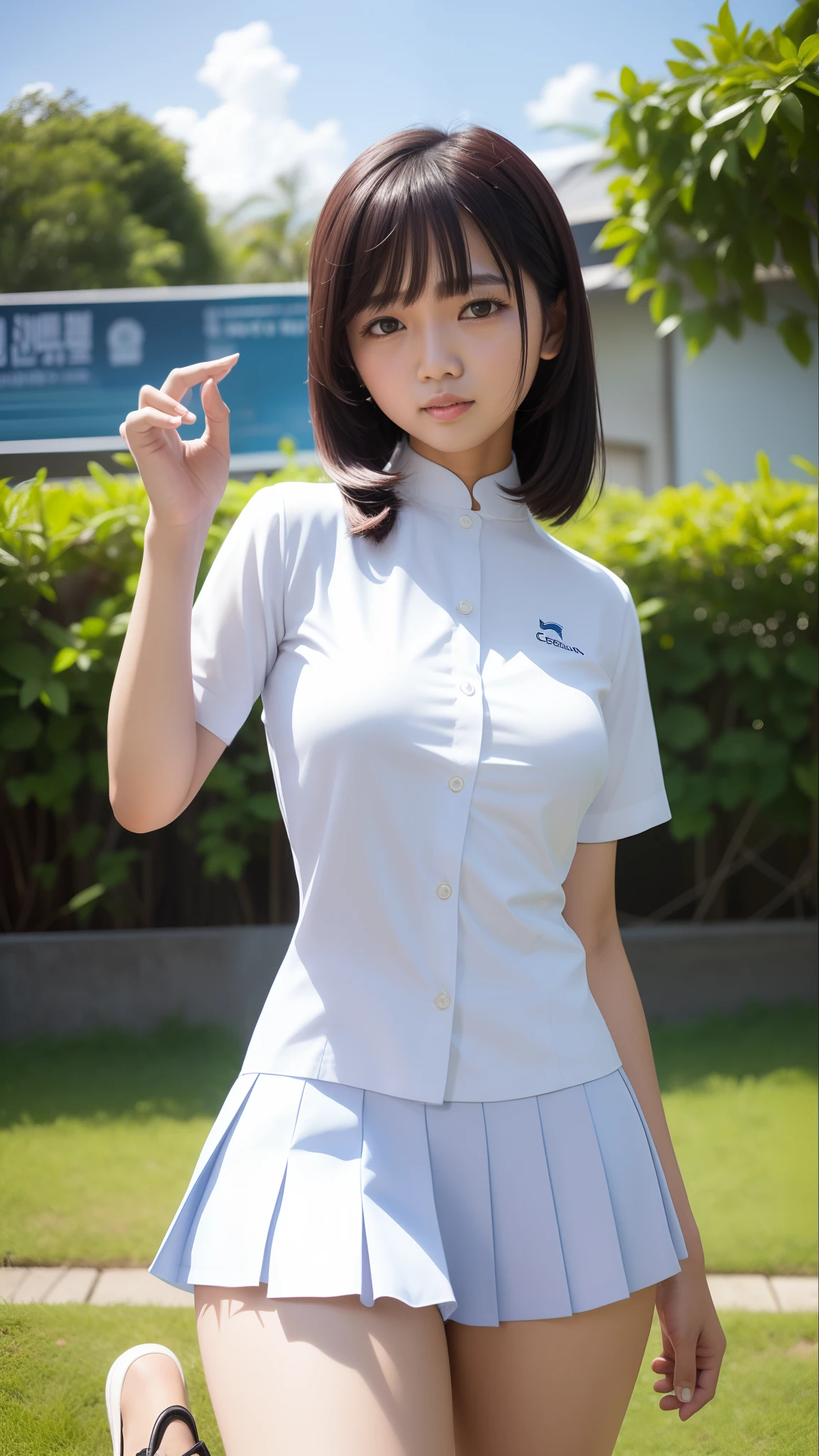 Cewe pake seragam skolah