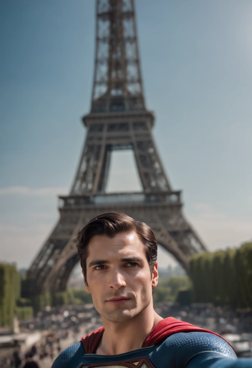 Superman Selfie Top Eiffel Tower