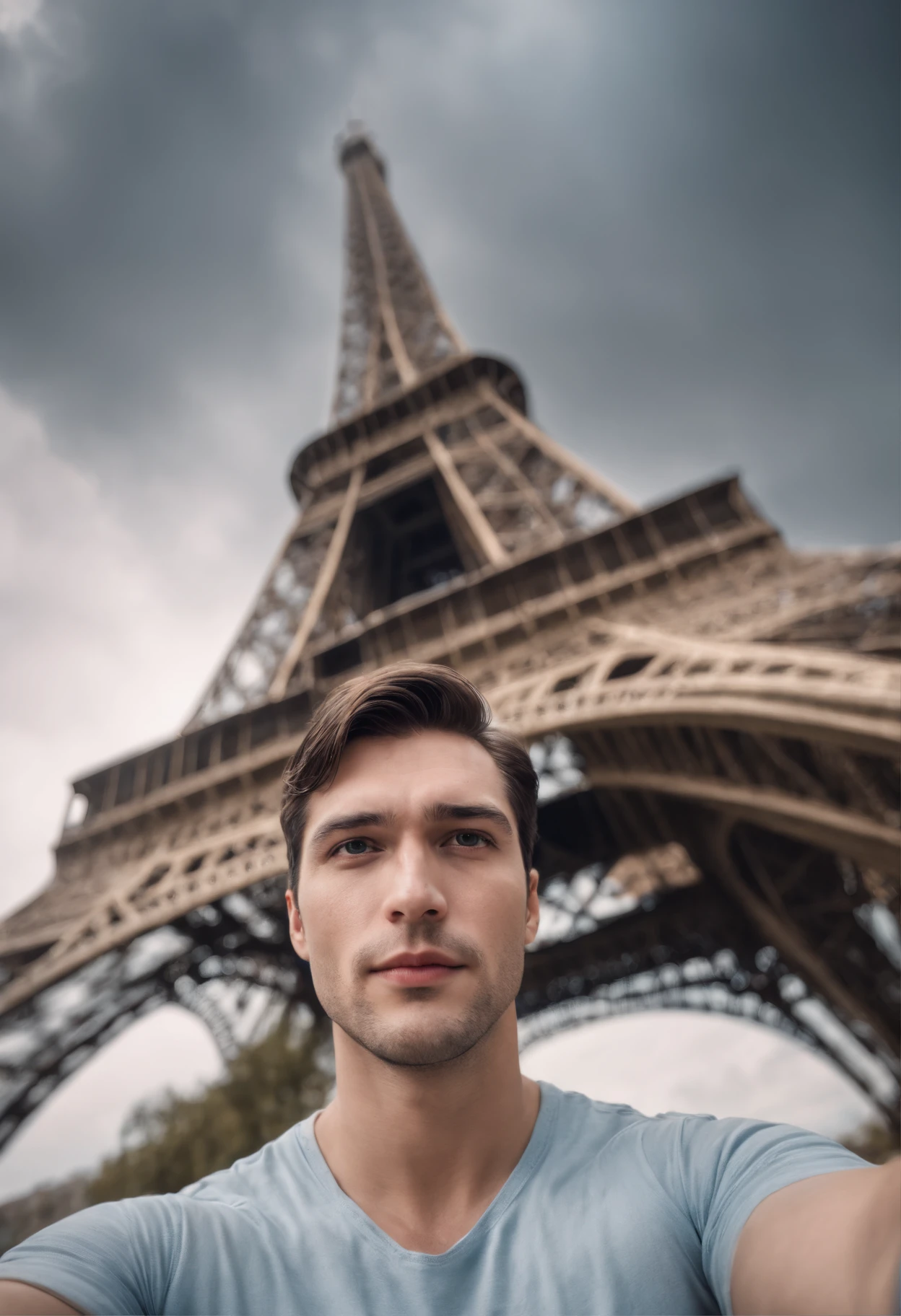 Superman Selfie Top Eiffel Tower