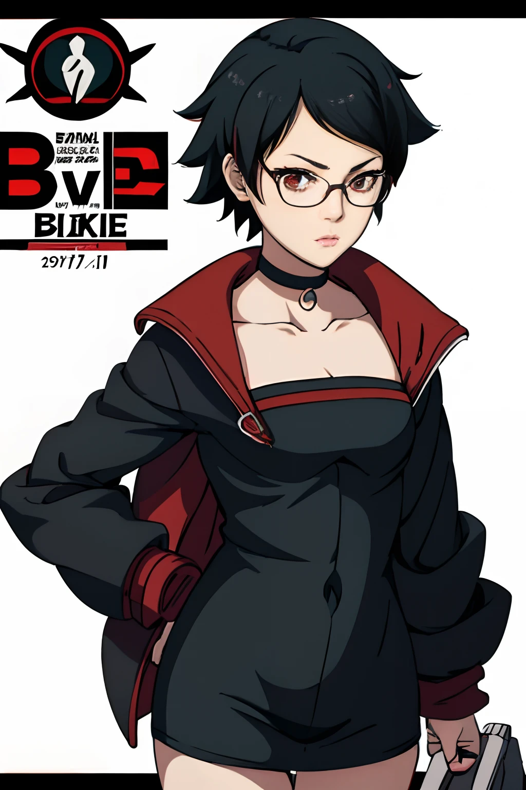 anime girl with black hair and glasses in a black dress, female protagonist 👀 :8, kuvshinov ilya, 2 d anime style, with red glowing eyes, with glowing red eyes, jett from valorant, delicate androgynous prince, female anime character, 1 7 -  - old me goth girl, anime style”, attractive matoi ryuko