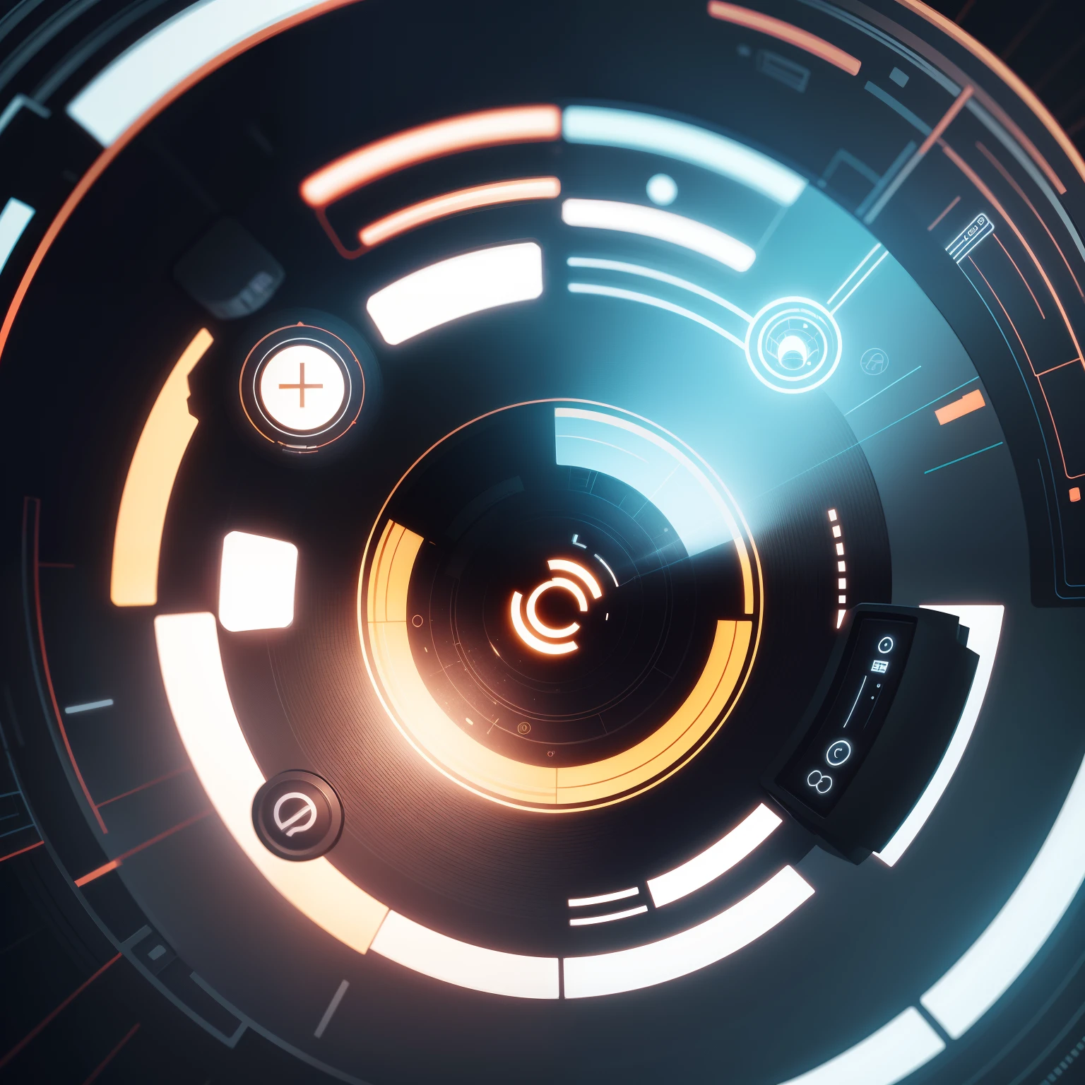 Illustration icons, motion graphics, Futuristic circle, Ciberespacio