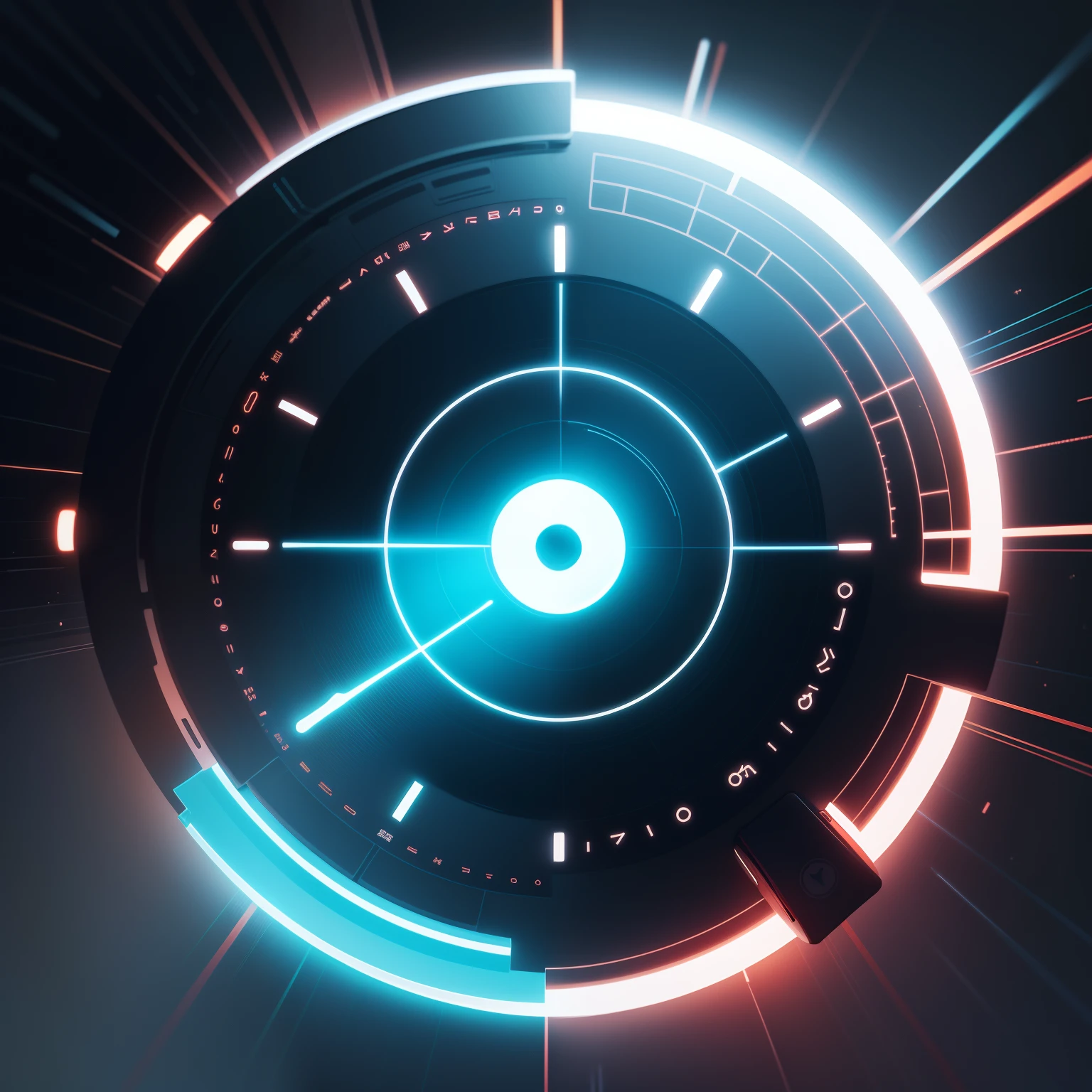 Illustration icons, motion graphics, Futuristic circle, Ciberespacio