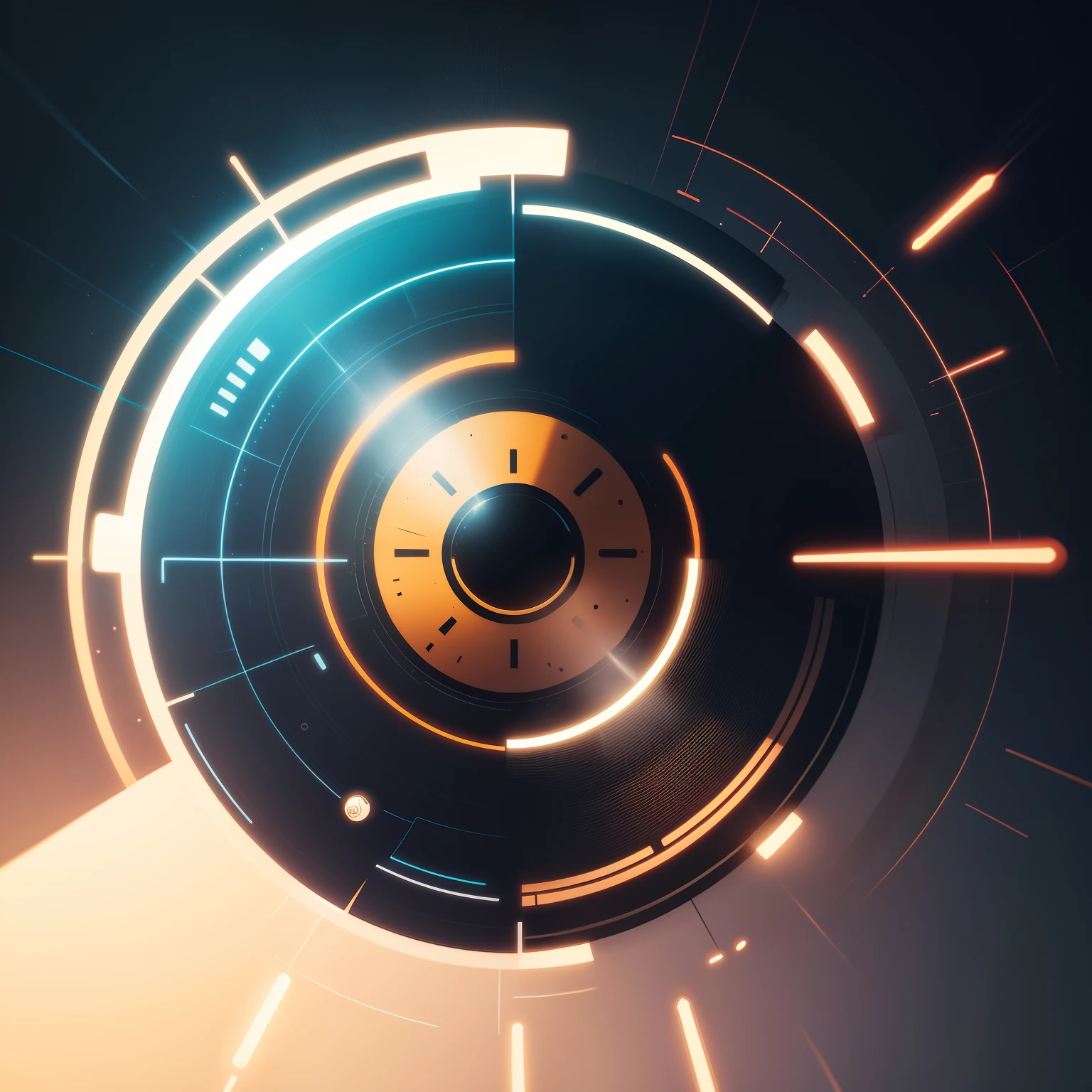 Illustration icons, motion graphics, Futuristic circle, Ciberespacio