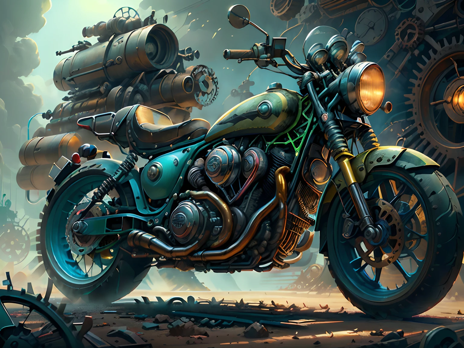 [Illustration] Manga page, There are several panels on one page.: In a smoky city (distant views), Several male and female racers riding motorcycles, Throwing Molotov cocktails at buildings, They are racing furiously in the alleys, Tires rub the ground and sparks fly, Smoke and dust billowing out (close-up, Low motion blur), Spaces with text comments, [Continuous shooting] Andreas Rocha style, Cobalt blue and reflective silver, Motion Picture Film P30, Construct a guideline