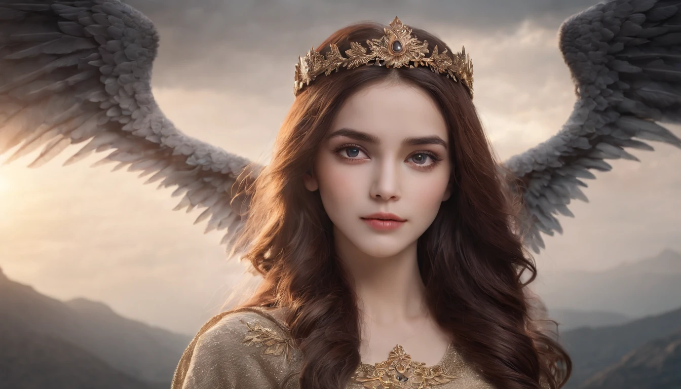 maiyan,(extremely detailed CG unity 8k wallpaper,masterpiece, best quality, ultra-detailed, beautiful detailed eyes:1.2),best illumination,dark night,moonlight,(best shadow, an extremely delicate and beautiful, bloom), ((a dark angel,hair ornamen,dark eyes,long hair,angel wings,black wings)),smirk,oversized wings,(big wings:1.4),dramatic,cinematic,Film filter,