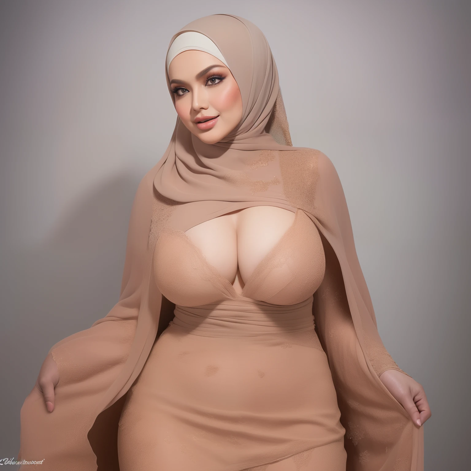 (NSFW,highres:1.2),1 girl,perfect body shape, slim waist,full body view,lifting her shirt,showing her boobs,wearing a hijab,beautiful detailed eyes,long eyelashes,natural makeup,soft smile,vivid colors,studio lighting,physically-based rendering,digital artwork,bokeh