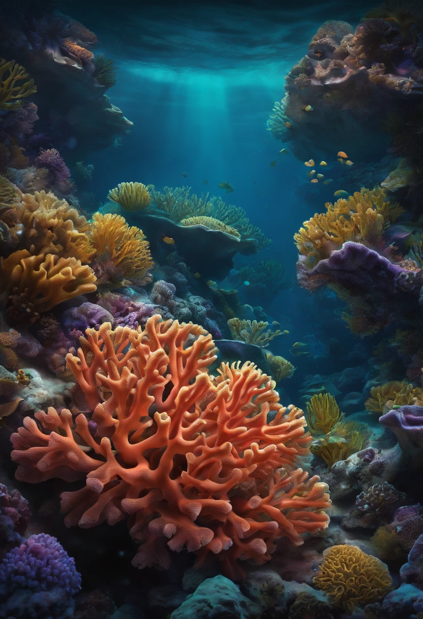 Illustration of a marine coral