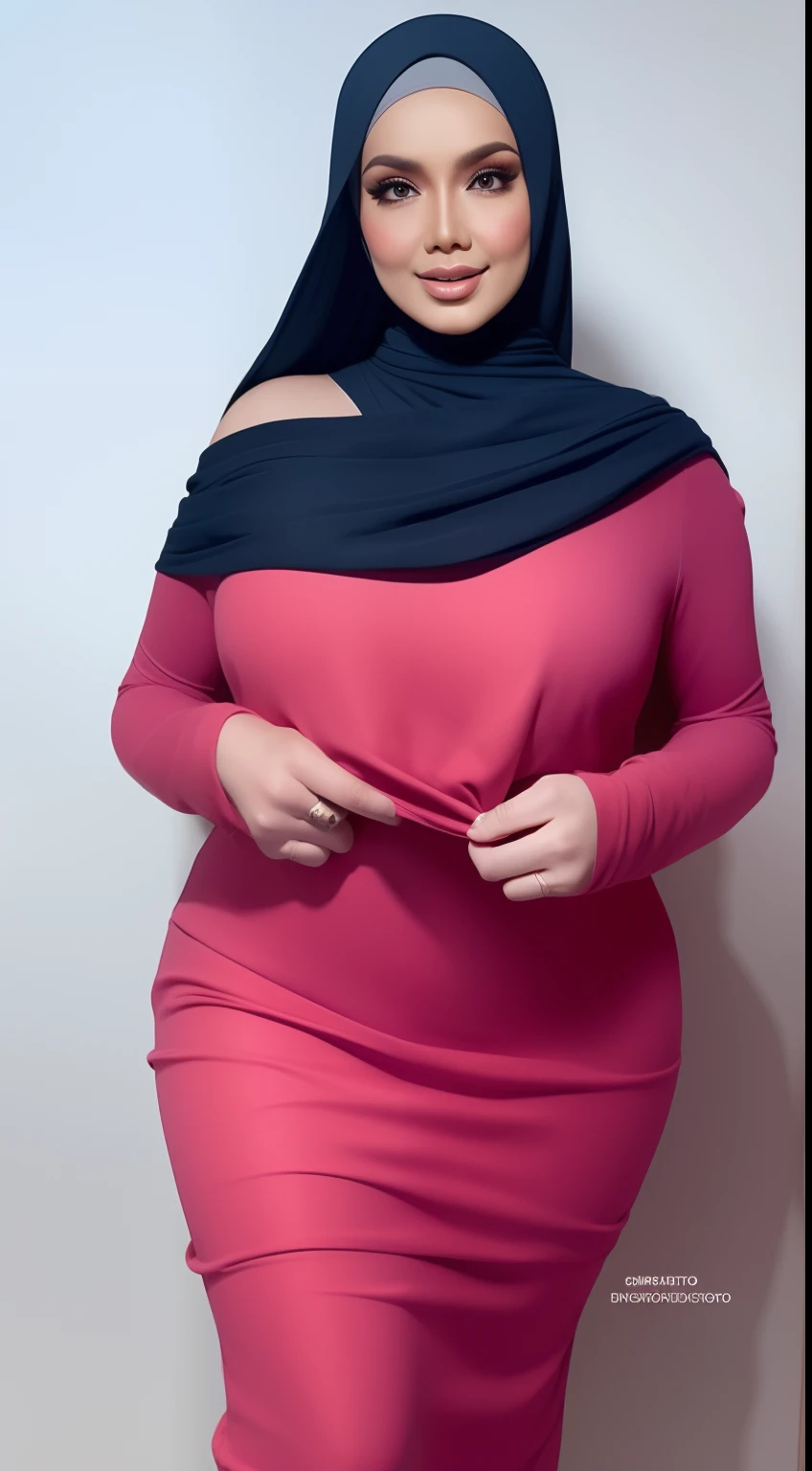 (NSFW,highres:1.2),1 girl,perfect body shape, slim waist,full body view,lifting her shirt,showing her boobs,wearing a hijab,beautiful detailed eyes,long eyelashes,natural makeup,soft smile,vivid colors,studio lighting,physically-based rendering,digital artwork,bokeh