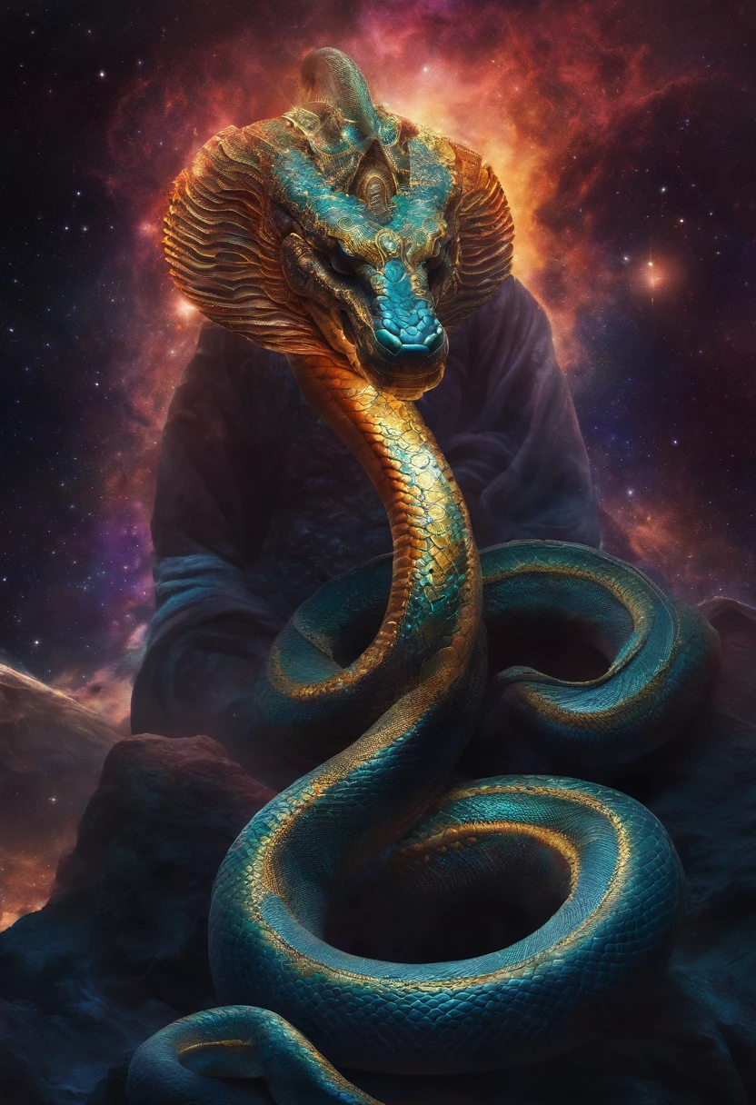 Cosmic god with the appearance of a snake