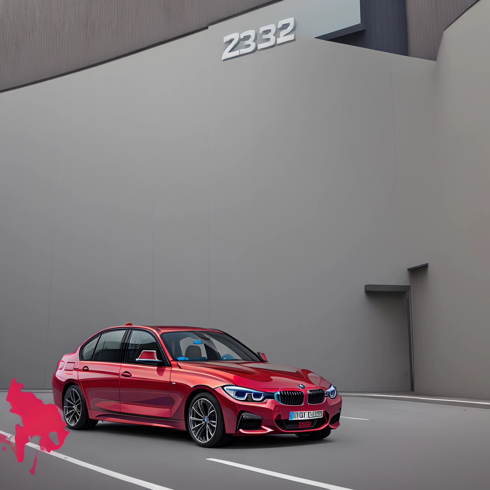Red BMW 320d