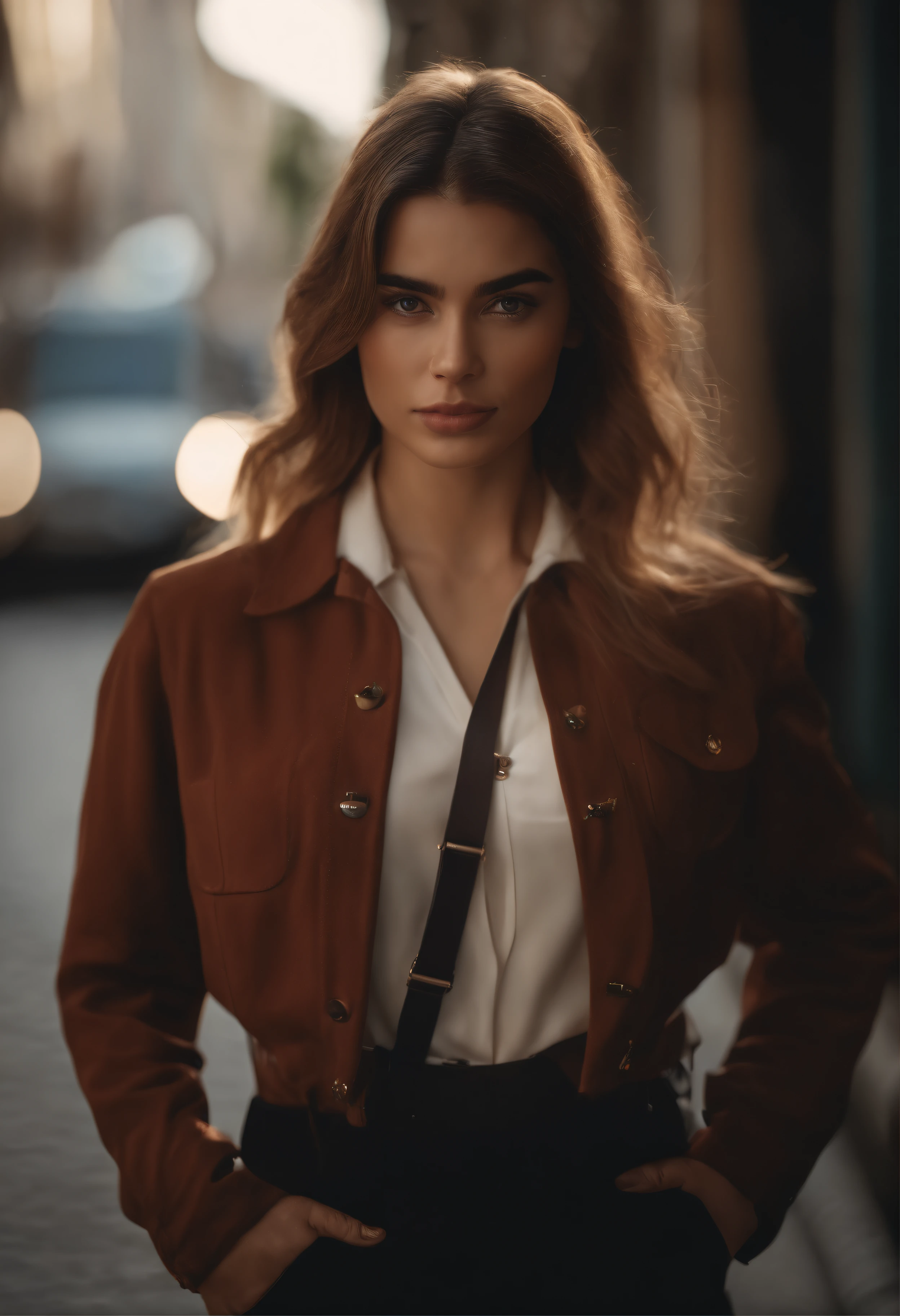 (((Realistic photography))),, retrato, (cara de medo:1.3),, Beautiful girl, Olhando para o Viewer, , (Uniforme escolar:1.2), buttoned shirt and pants, , (clivagem agitada:1),, On Japan Street, (Detalhes do ambiente:1.3),, (Foto RAW, unidade cg, fotografia, Detalhes ultra realistas, foco nítido, pele detalhada,4k, alta resolução, master part, best quality, Realistic, vibrante:1.2),, (8k,4k, UHD, high resolution, profissional, cinemactic, filme, Dramatic),, (anamorphic background of depth of field blur), Antecedentes detalhados,
