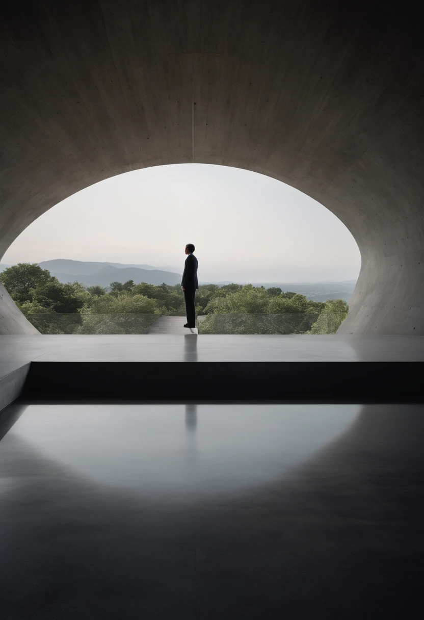 tadao ando concrete architecture realistic