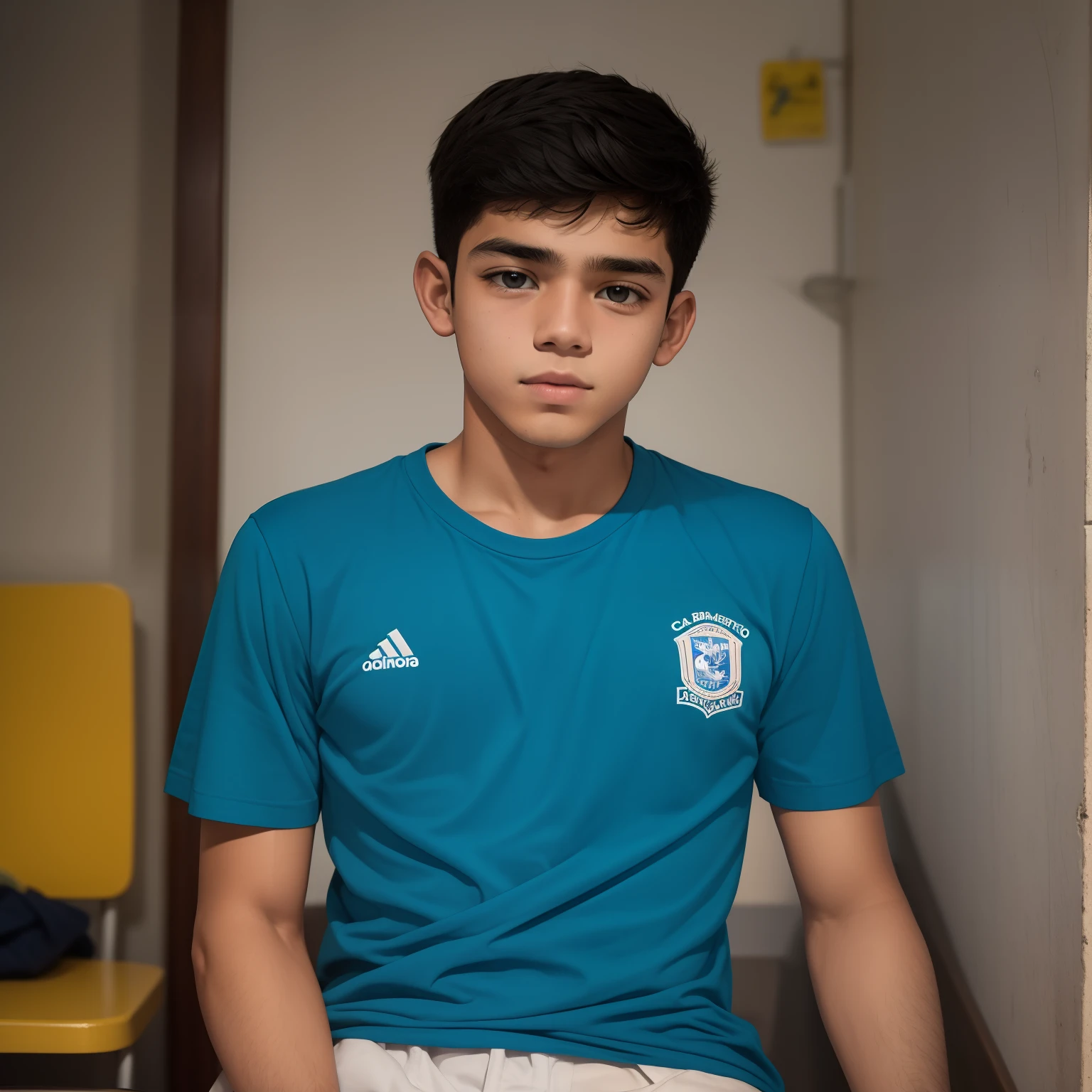garoto adolescente no quarto