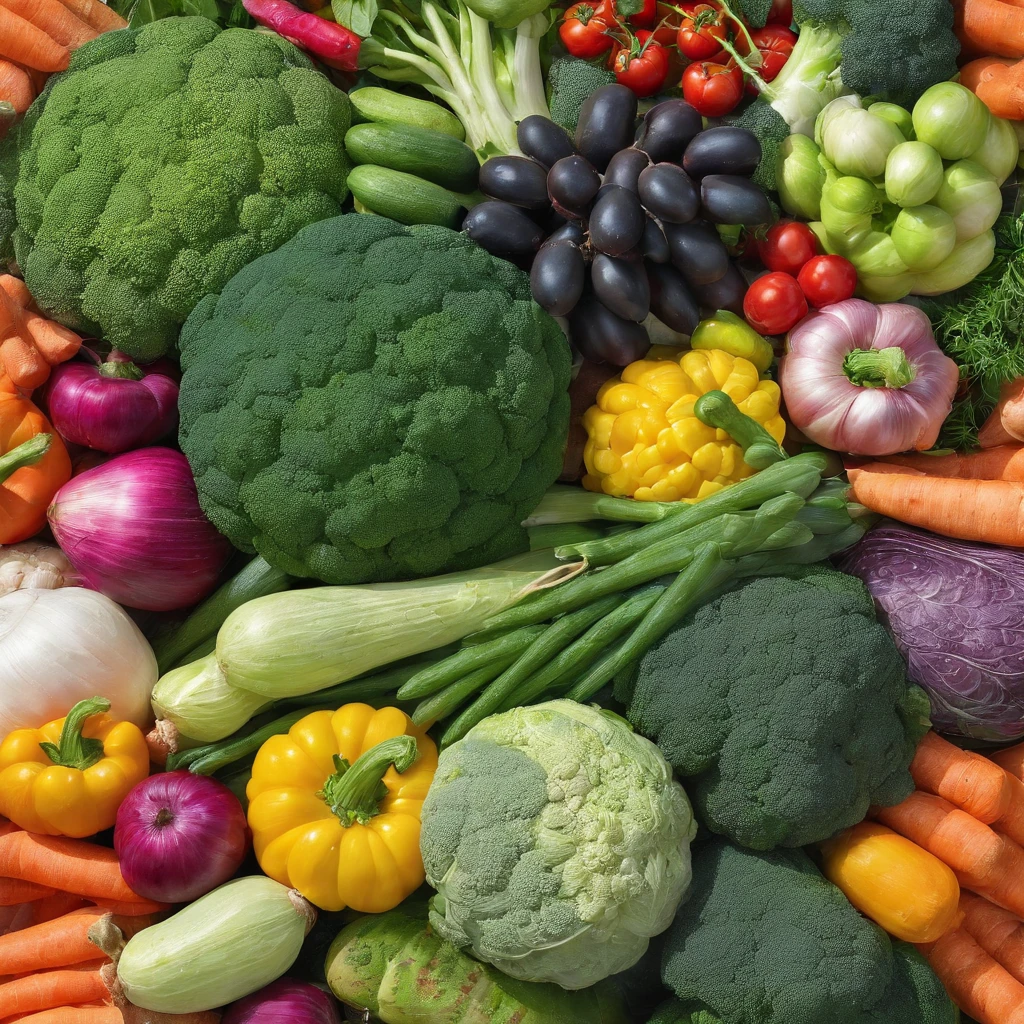 Assorted vegetables in a basket, ​masterpiece,top-quality,professional photograpy,detail portrayal,8K,the background is white