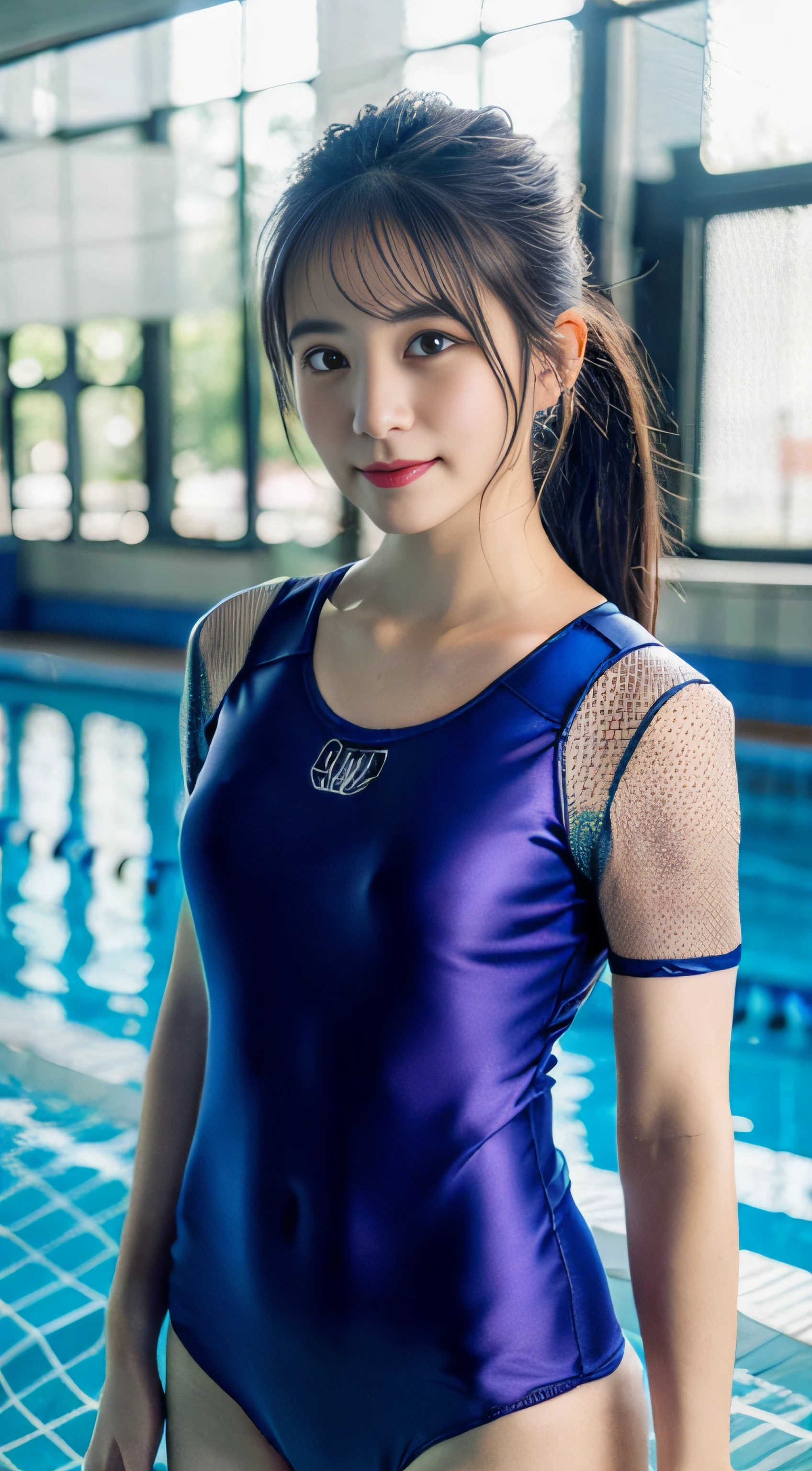 (NSFW:1.5), (NSFW:1.5), NSFW, SFW、Raw photography、top-quality、masterpiece:1.2)、32K、ultra res、fully body photo、Composition from the knee up:2.0、body facing forward:2.0、Full body portrait、rialistic photo、((Light blue mesh school swimsuit:1.6))、(realisitic、Photorealsitic:1.37)、超A high resolution、depth of fields、Soft lighting、Caustics、masterpiece、ultra-detailliert、pylons、(8K、Raw photography、top-quality、masterpiece:1.2)、32K、ultra res、rialistic photo、(realisitic、Photorealsitic:1.37)、超A high resolution、depth of fields、Caustics、masterpiece、ultra-detailliert、fully body photo、1girl in、独奏、in poolside、Slender Abs、flat breast、small tits、Bust 70 cm、Hip 82 cm、Slender body、((big breasts thin waist))、The crotch is clear、Long hair swaying in the wind、tiny chest、small hip、Model grade ratio、Vibrant poses、Super cute full body photo、1girl in、、is standing、in poolside、Slender Abs、Waist 52 cm、flat breast、small tits、Bust 70 cm、Hip 82 cm、Slender body、big breasts thin waist、tiny chest、small hip、Model grade ratio、Vibrant poses、Super Cute
