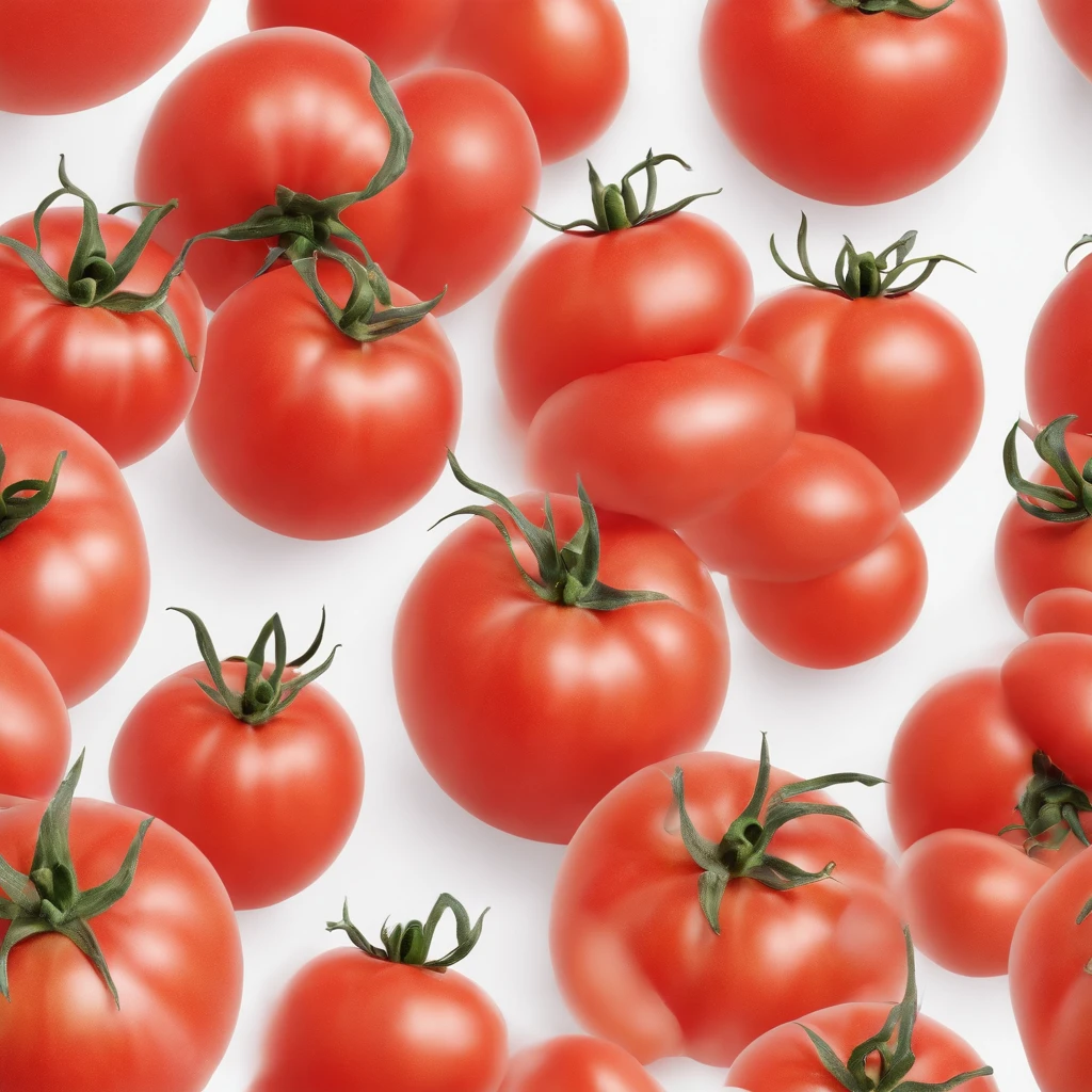 tomatoes, ​masterpiece,top-quality,professional photograpy,detail portrayal,8K,the background is white