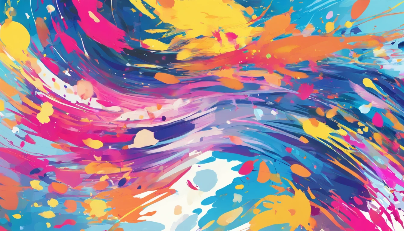 Background material that looks like splattered paint