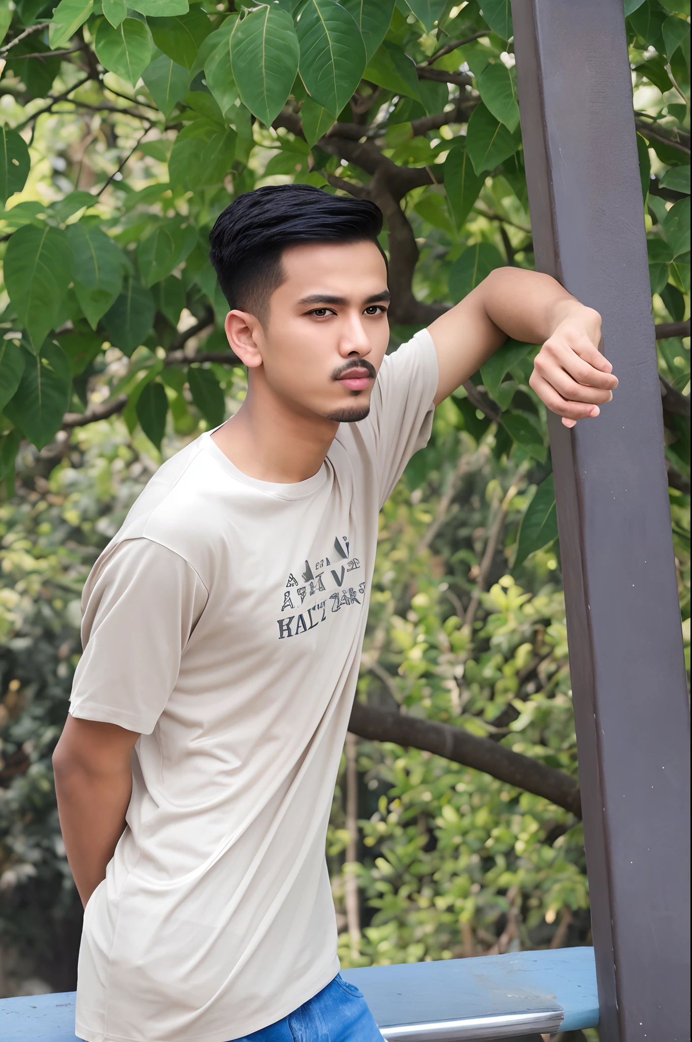 Sabar punk handsome boy smoking style change background realist face 8k ultra HD