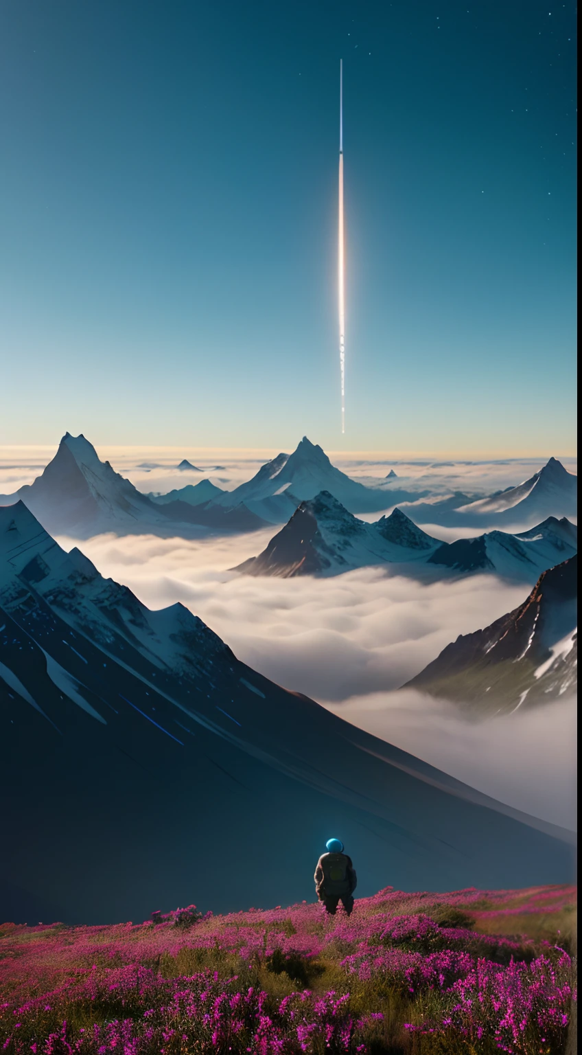 Morning was waking up on an unknown planet, Like shaking off particles of night fog. gradually, The silhouettes of plants and the contours of the landscape became more and more distinct in the light of the rising sun. cosmonaut, shrouded in his spacesuit and with a reflective visor, stepped out of his spacesuit, His heavy footsteps echoed in the soundlessness of the planet.

The air on this unfamiliar planet was saturated with aromas, never encountered by the human sense of smell. The thick and sweet smell of flowers mingled with the spicy notes of unknown plants. Wei beside him, A light mist swirled, creating an atmosphere of mystical miracle and absolute silence.

The planet seemed to be the artist's canvas come to life. A certain visible and invisible oceans stretched before the eyes of the astronaut, boasting a variety of shades from turquoise to deep blue. Islands, covered with strange and magical trees, shone on the surface of the water, Like little gems.

In the distance, on the remote peaks of the mountains, The local creatures seem to have watched him with their bright eyes – their shapes and colours were so wonderful;, As if they came straight out of a fantasy world. The space traveler felt, that these creatures are the key to the mysteries and secrets of this unknown planet.

The morning wind caressed the astronaut's face, carried the gentle notes of the melody, that no one has ever heard. It was created by the whisper of plants, the sound of water, and the breath of nature of the planet itself. This harmony of nature penetrated into his heart in an instant, filled his soul and gave him strength to continue on his way, exploring the mysterious worlds of the universe.

And here it is, imbued with this magic, The cosmonaut decided to explore further. He moved forward, between azure lakes and fields of unprecedented beauty, adapting to the incredible nature of this planet with each step. He didn't know, What else is yet to be discovered by him in this mystic