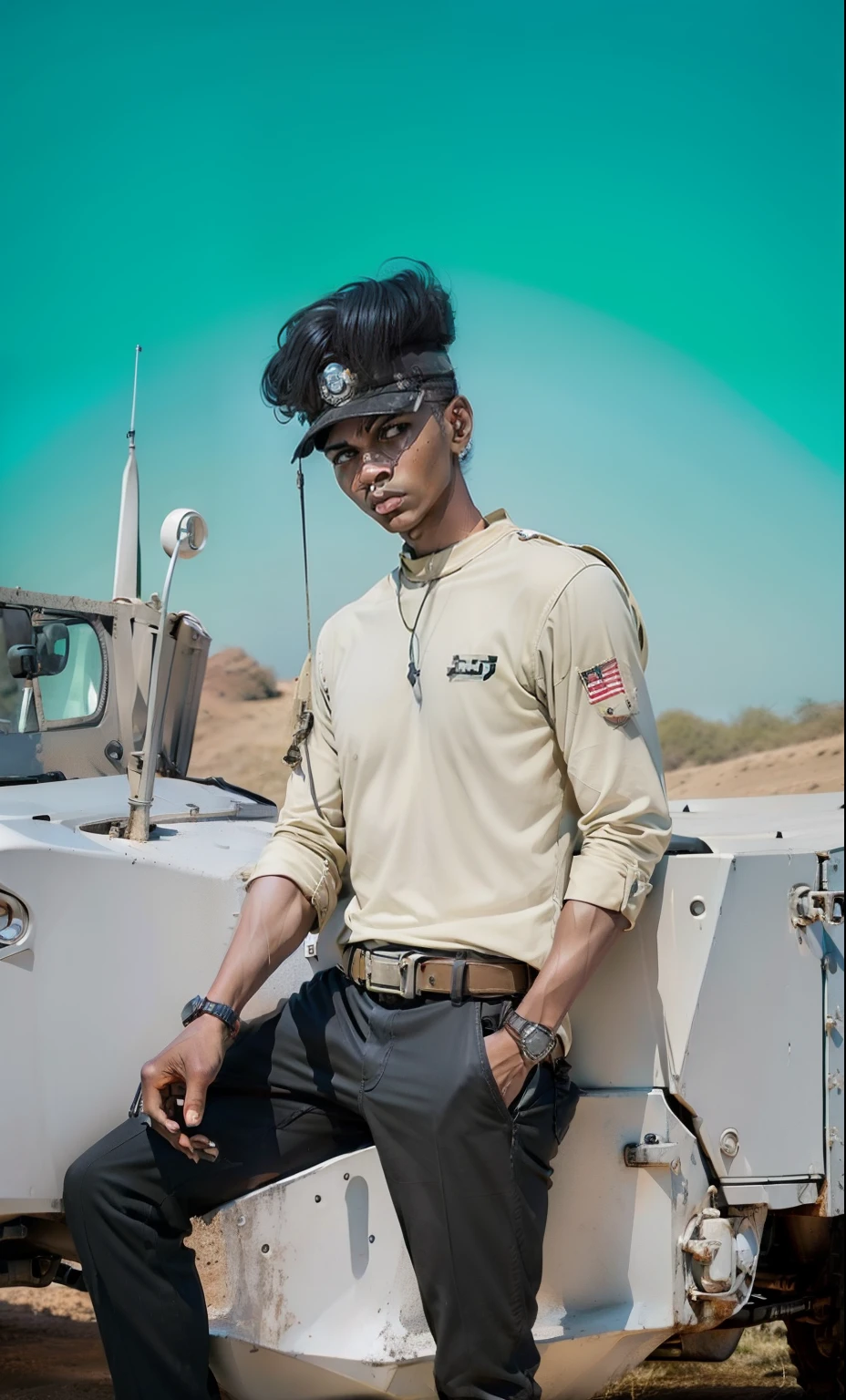 Change background army jeep