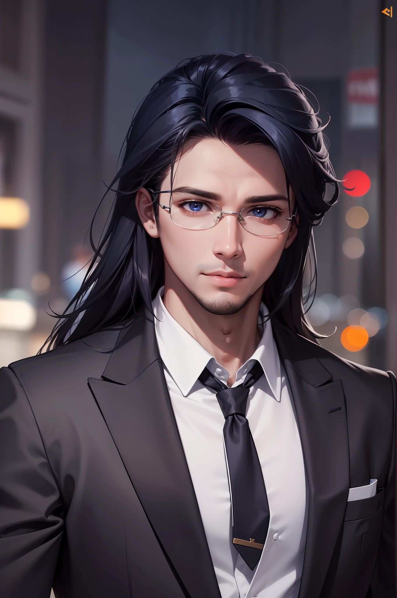 Foto de perfil atraente, 1 meninos bonitos, master part, Ultra-accurate rendering, jovem bonito e legal, reliable, Reliable young man, salvador do mundo, design simples, imagem mais bonita, 4k, facial hair, cor azul do cabelo preto, sun glasses