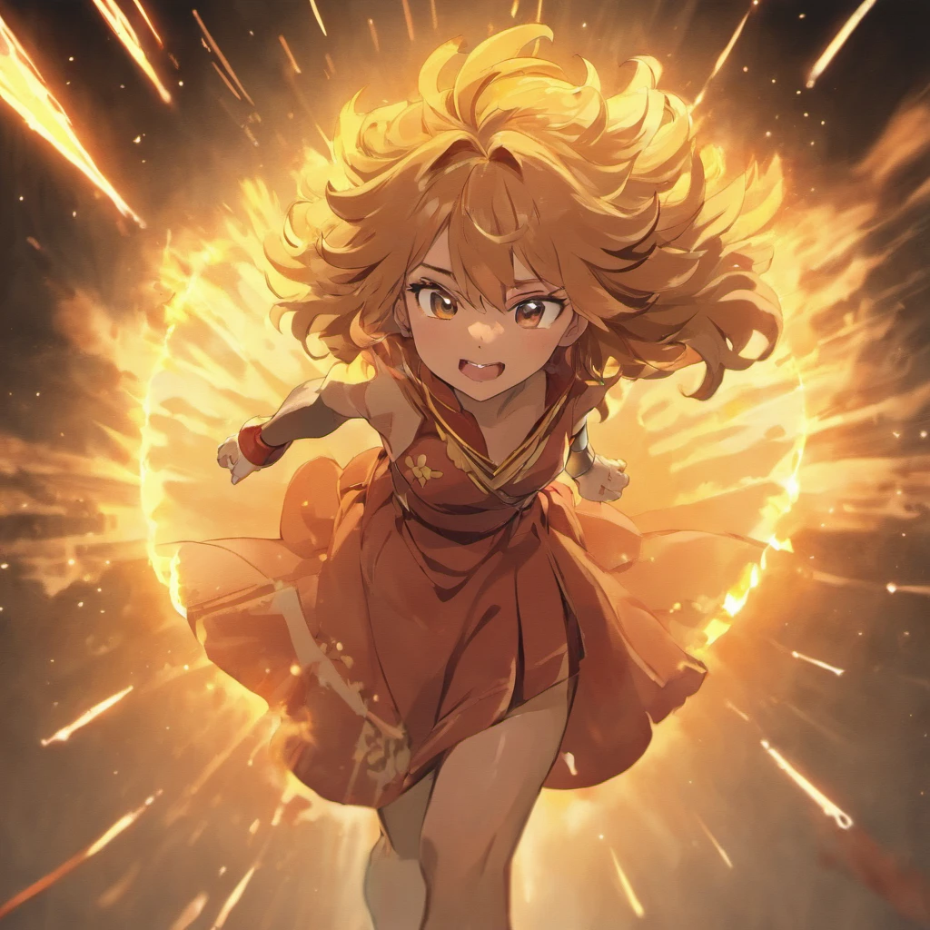 Lion attacking a beautiful Indian,pele brilhante, selva, Volumetric lighting
